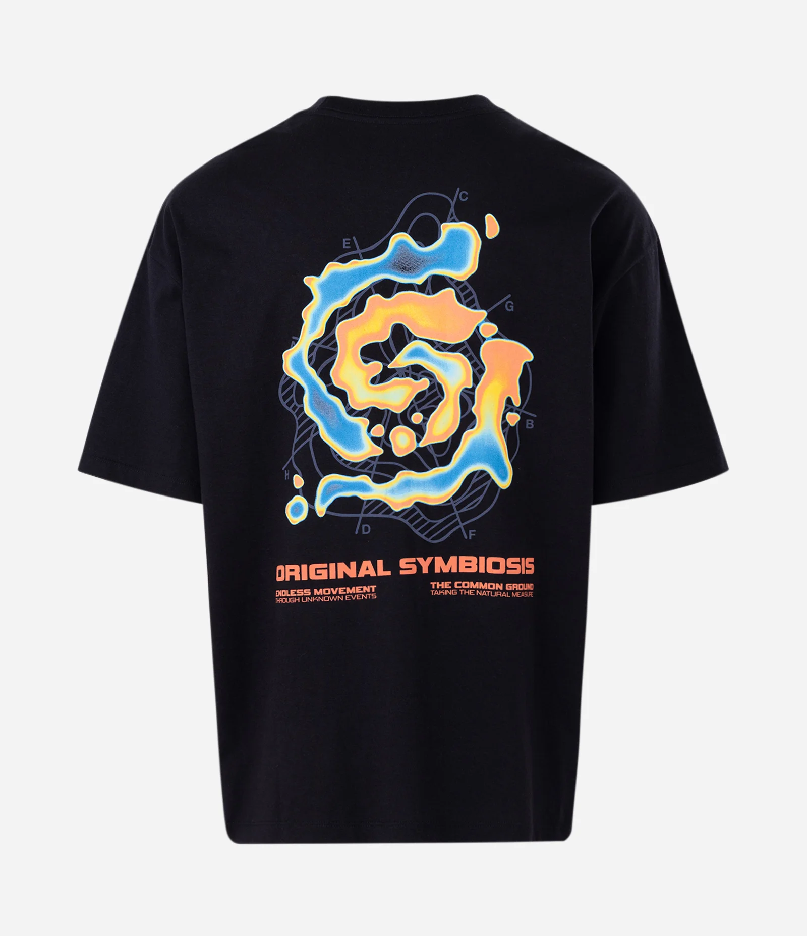 Camiseta Manga Curta em Algodão Fit Oversized Original Symbioses Preto 2