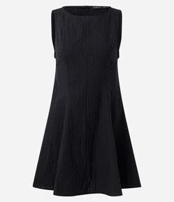 Vestido Curto Xadrez em Anarruga com Peplum