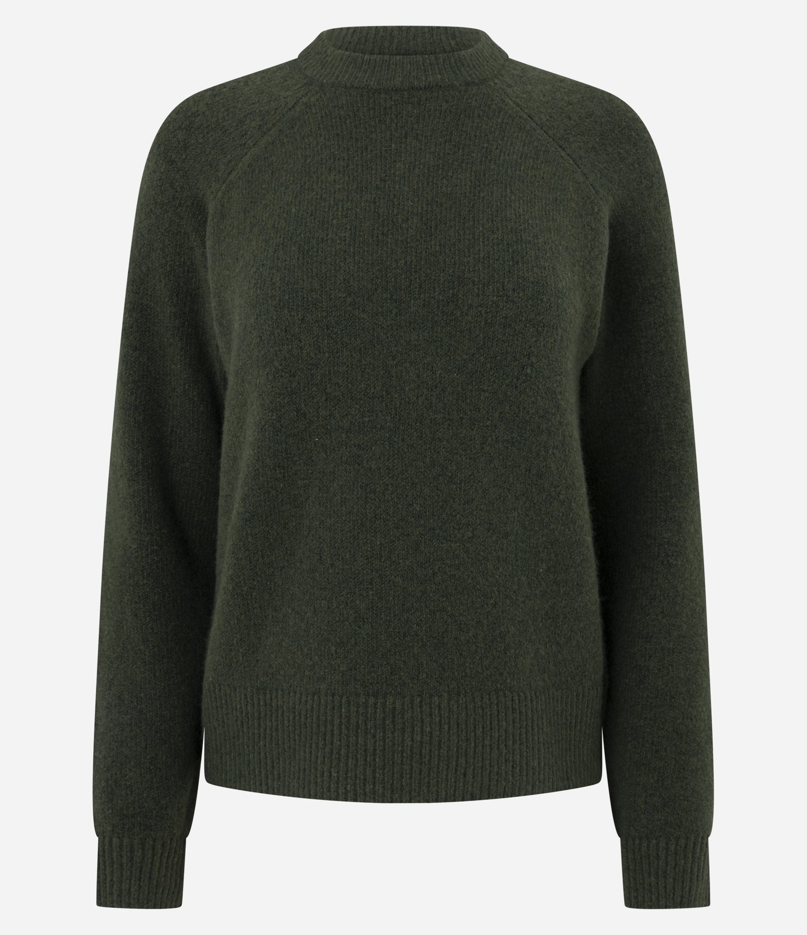 Suéter em Tricô com Manga Raglan Verde 6
