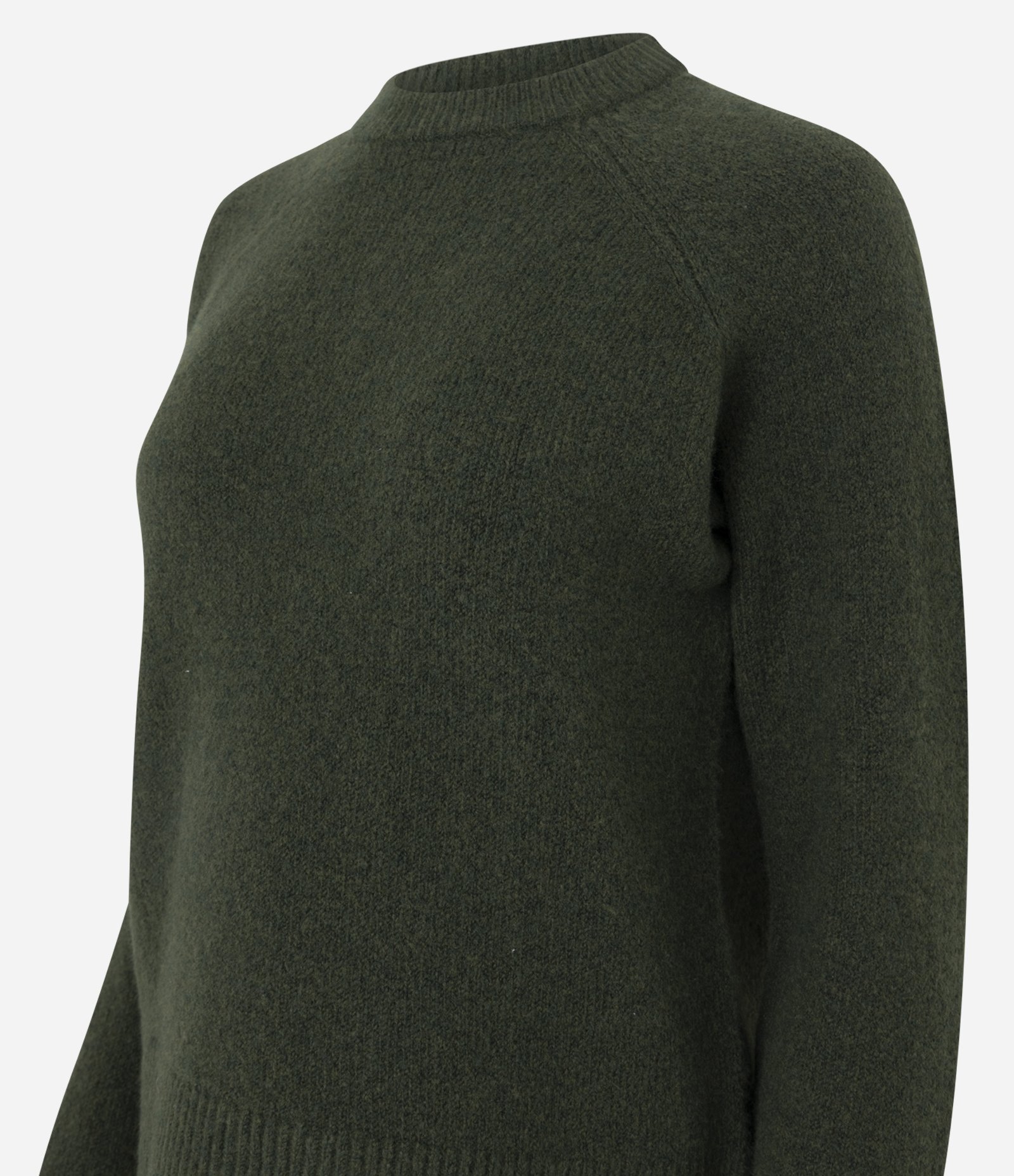Suéter em Tricô com Manga Raglan Verde 7