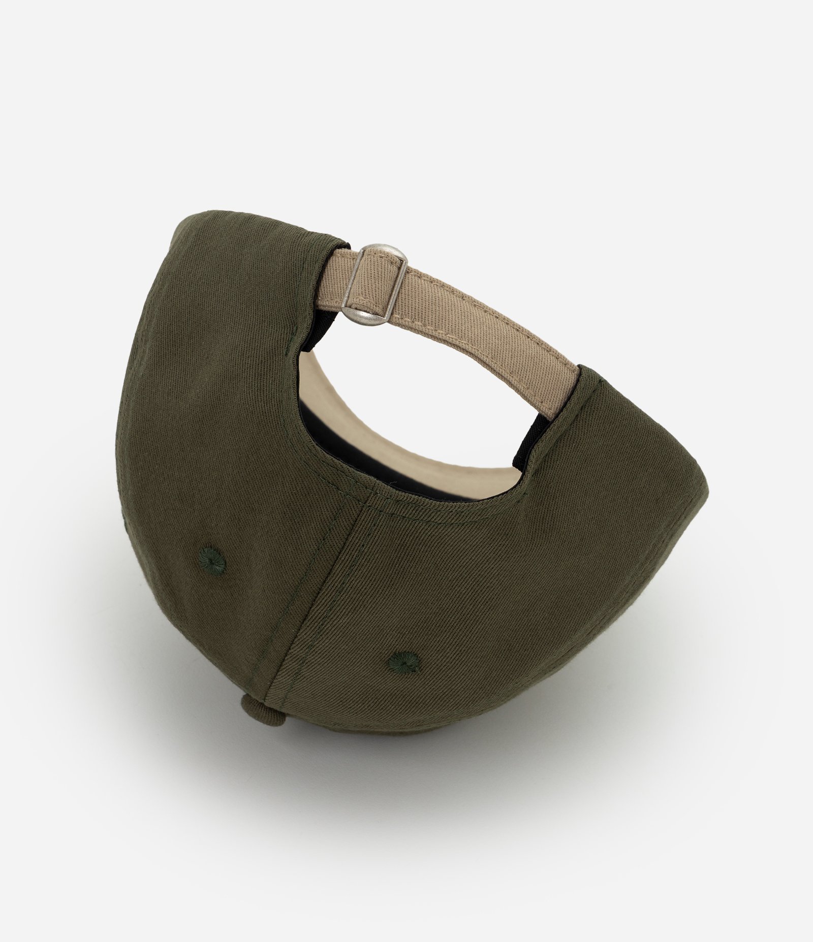 Boné em Sarja com Estampa Lettering Bordada Verde 3