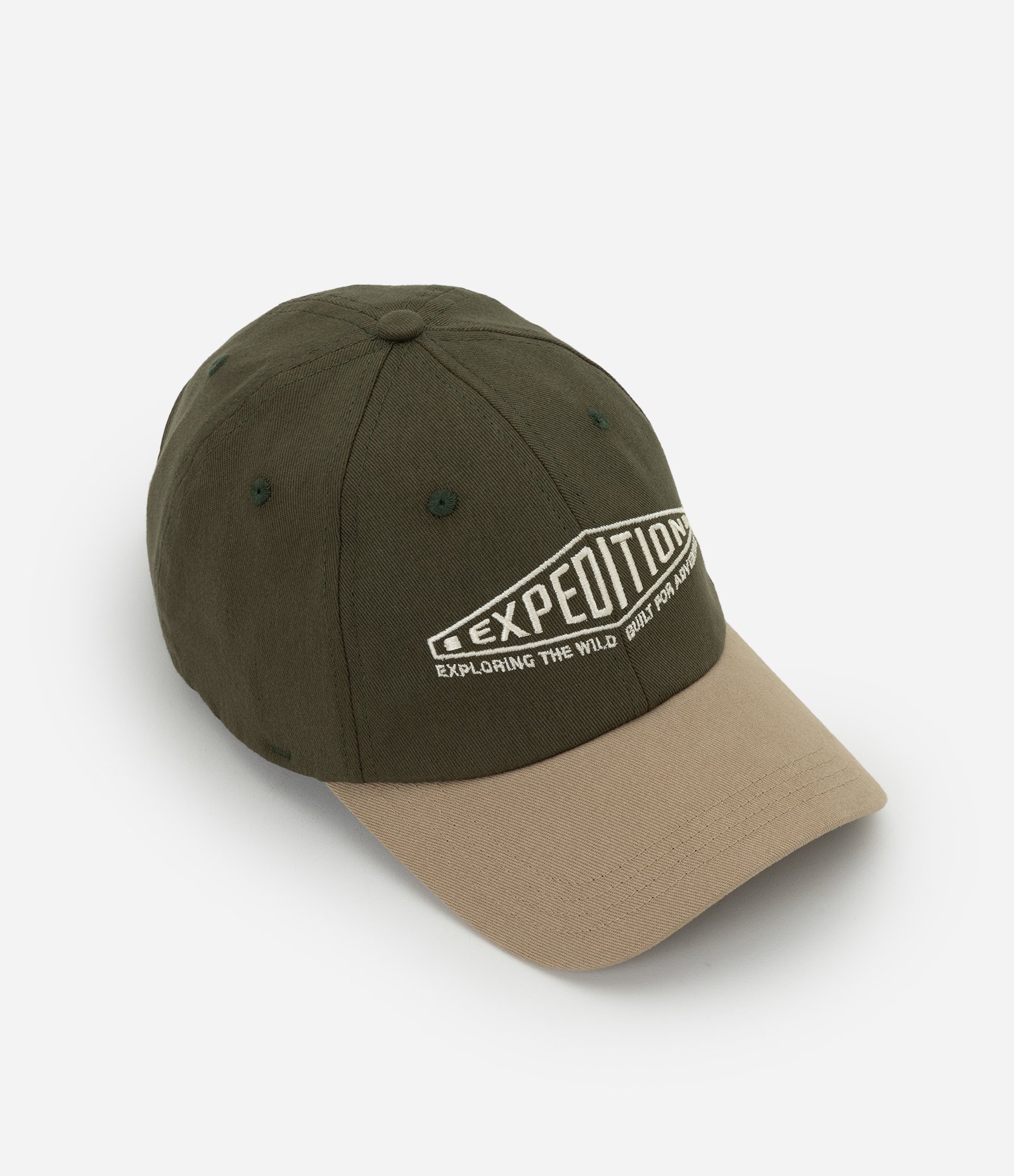 Boné em Sarja com Estampa Lettering Bordada Verde 5