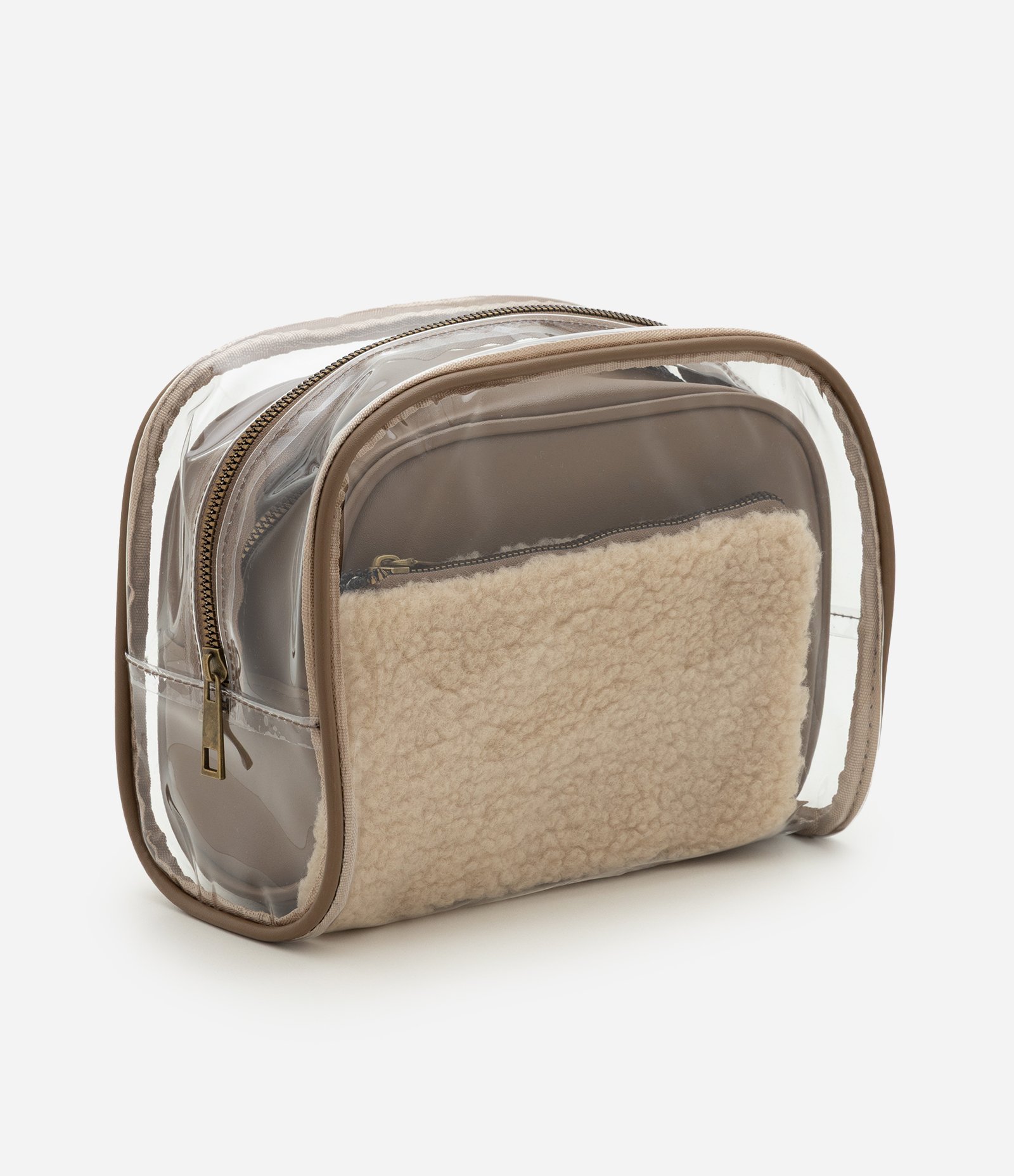 Kit 03 Necessaires com Texturas e Tamanhos Variados Multicores 5