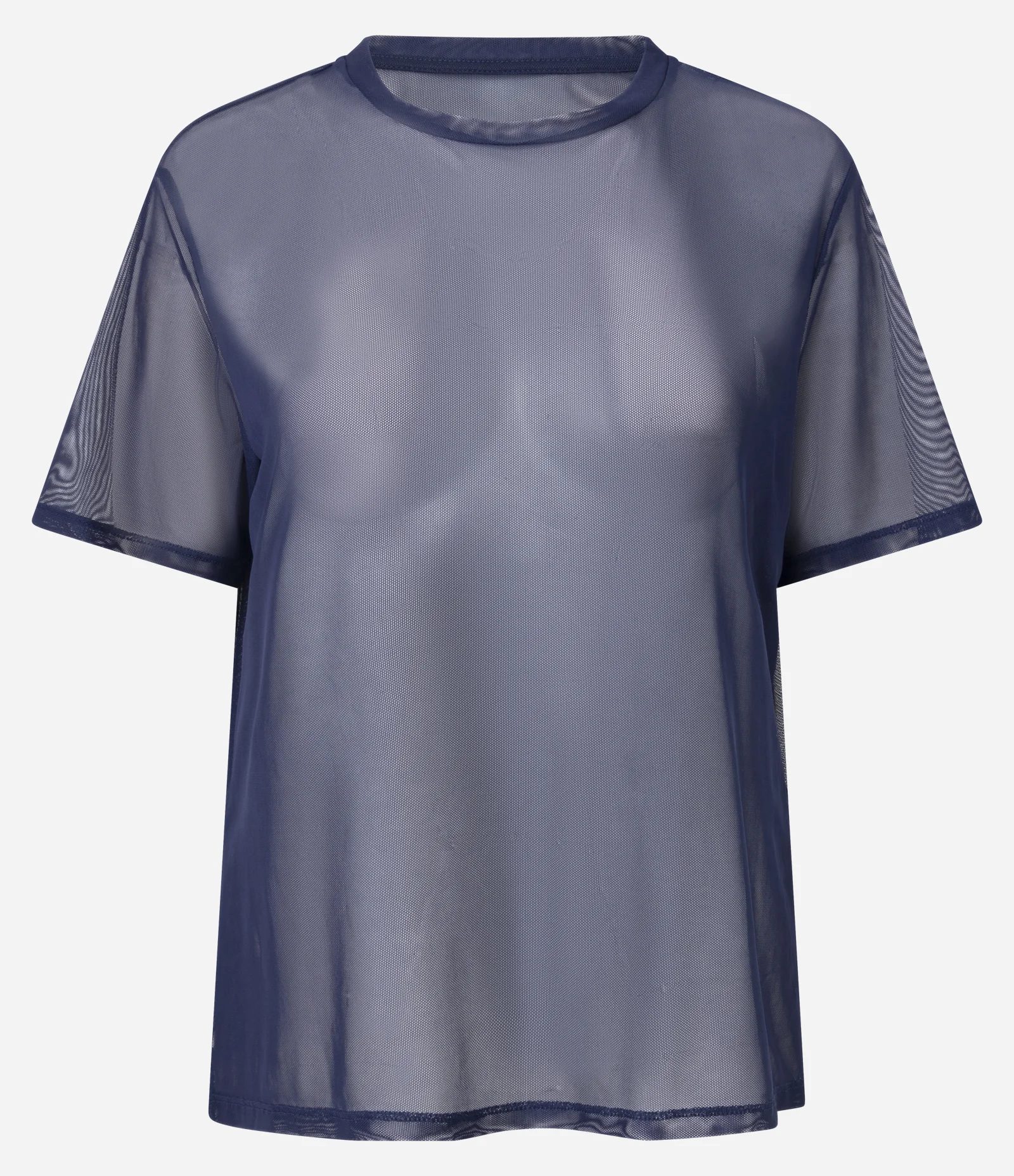 Camiseta Oversized Esportiva de Tule Azul Marinho 1