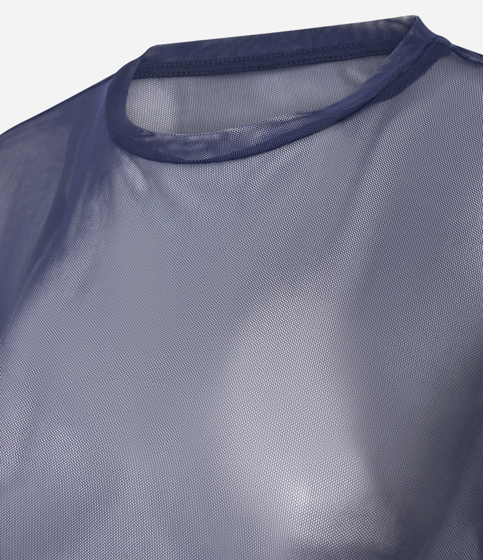 Camiseta Oversized Esportiva de Tule Azul Marinho 2