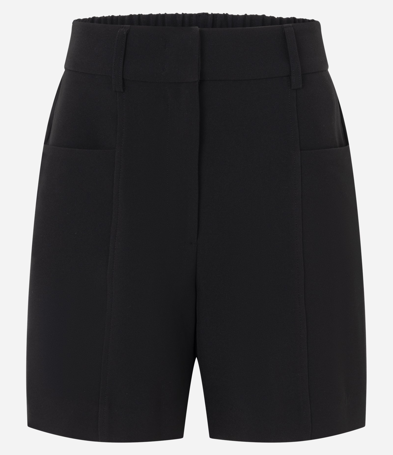 Short Alfaiatado em Crepe com Cós Elástico Preto 5