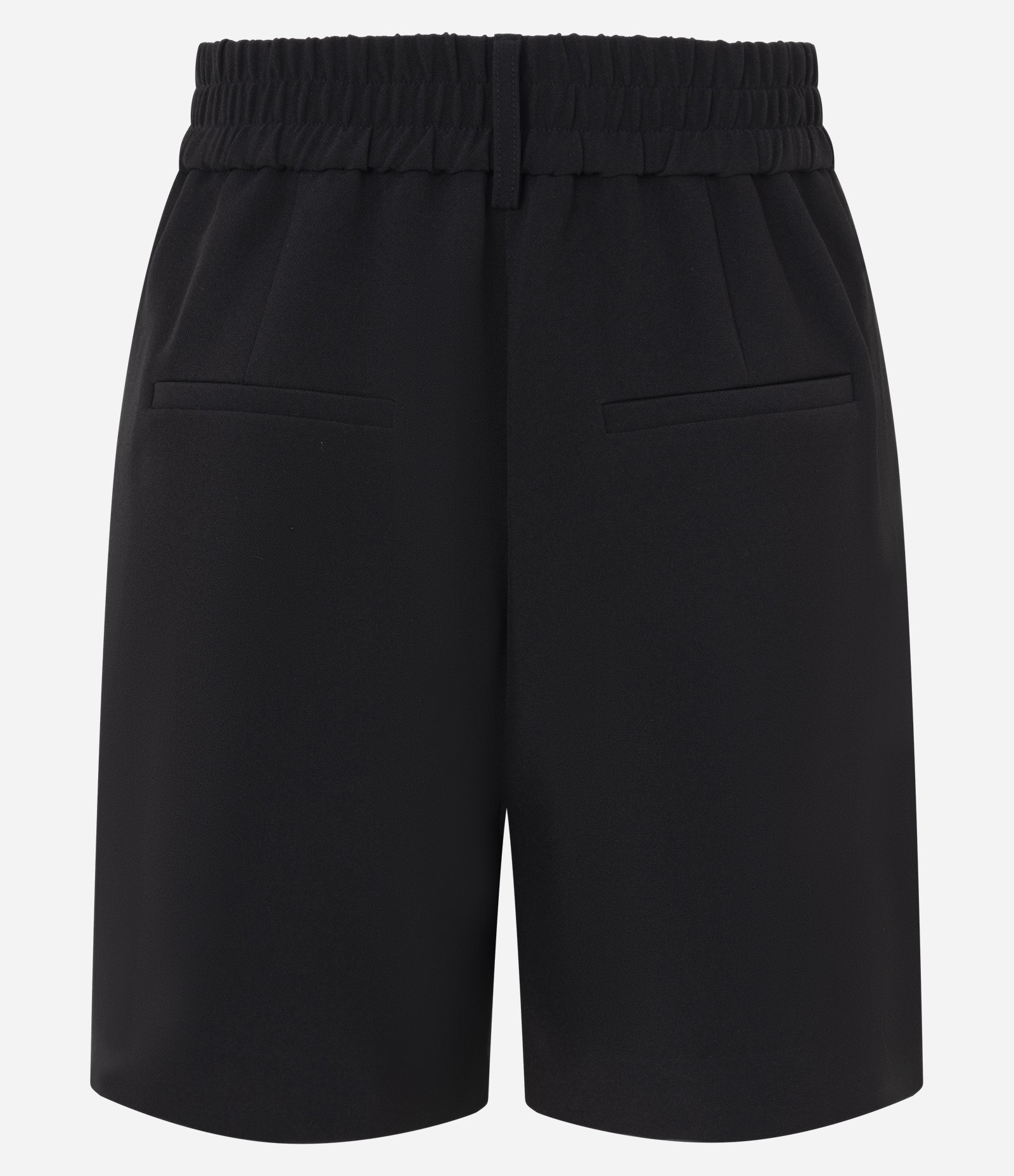 Short Alfaiatado em Crepe com Cós Elástico Preto 6