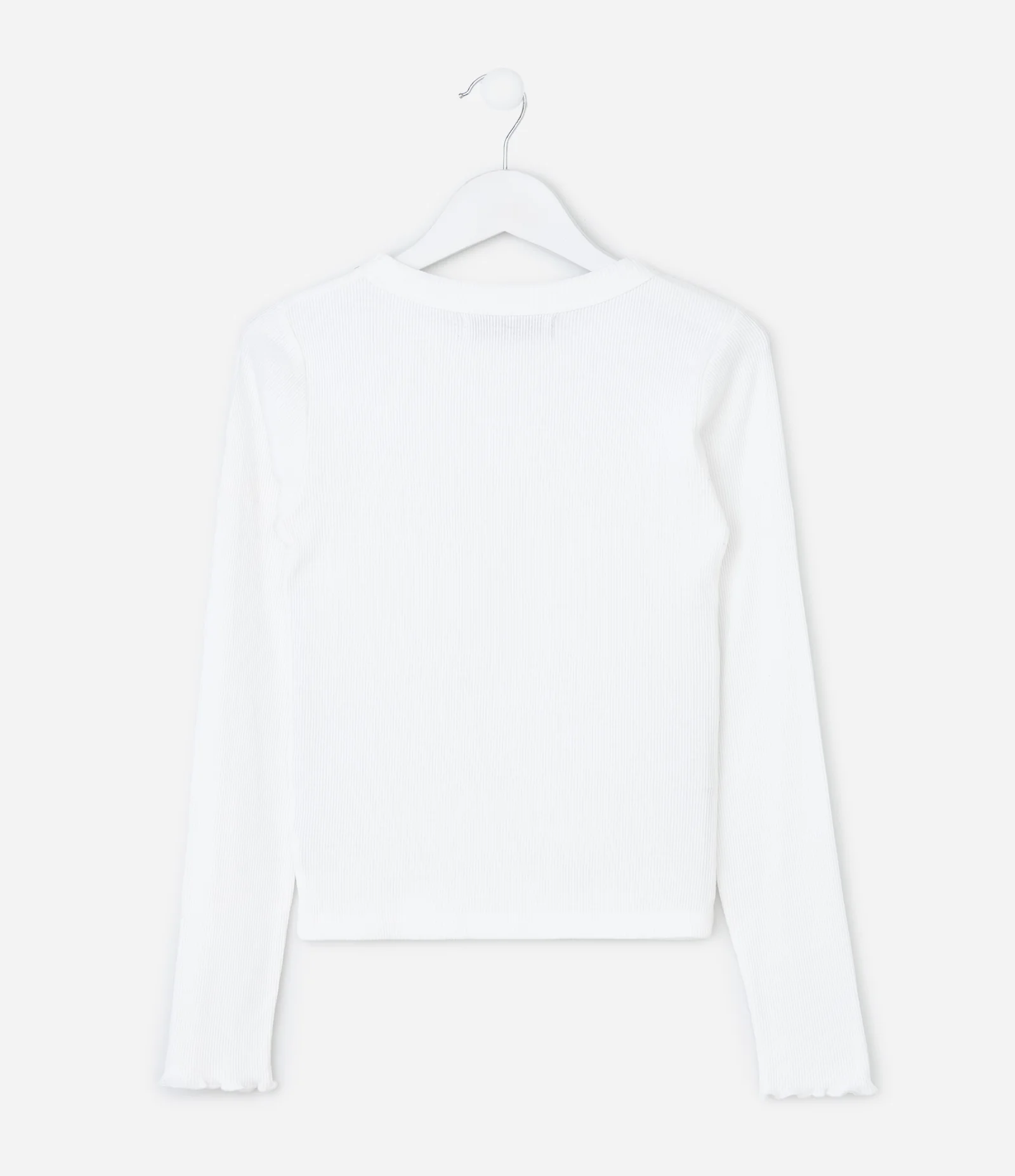 Camiseta Infantil com Termocolantes na Gola – Tam 7 a 14 Anos Branco 3