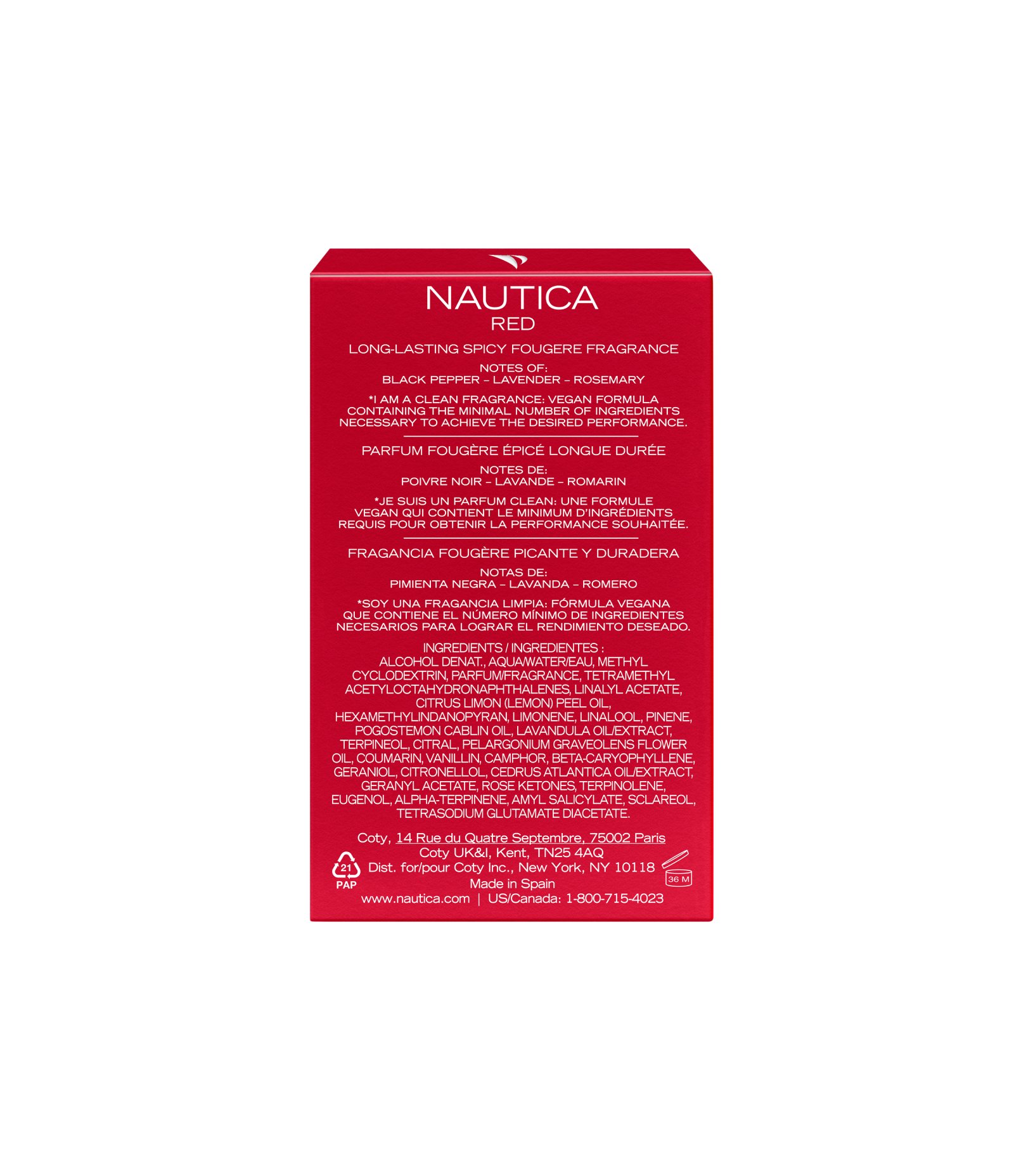 Nautica Colors Red Eau de Toilette 50ml 9