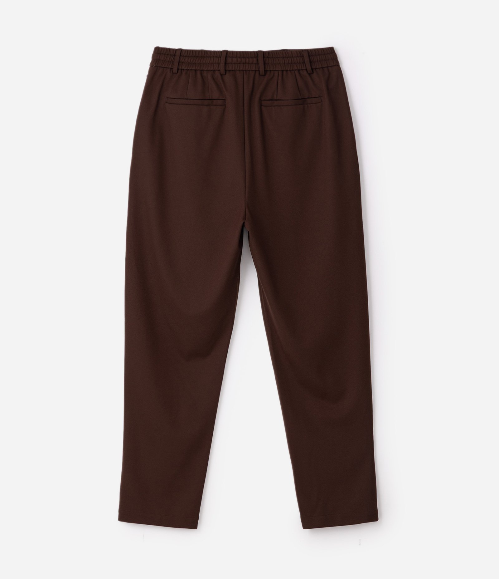 Calça com Amarração no Cós e Tecnologia Performance Marrom 4