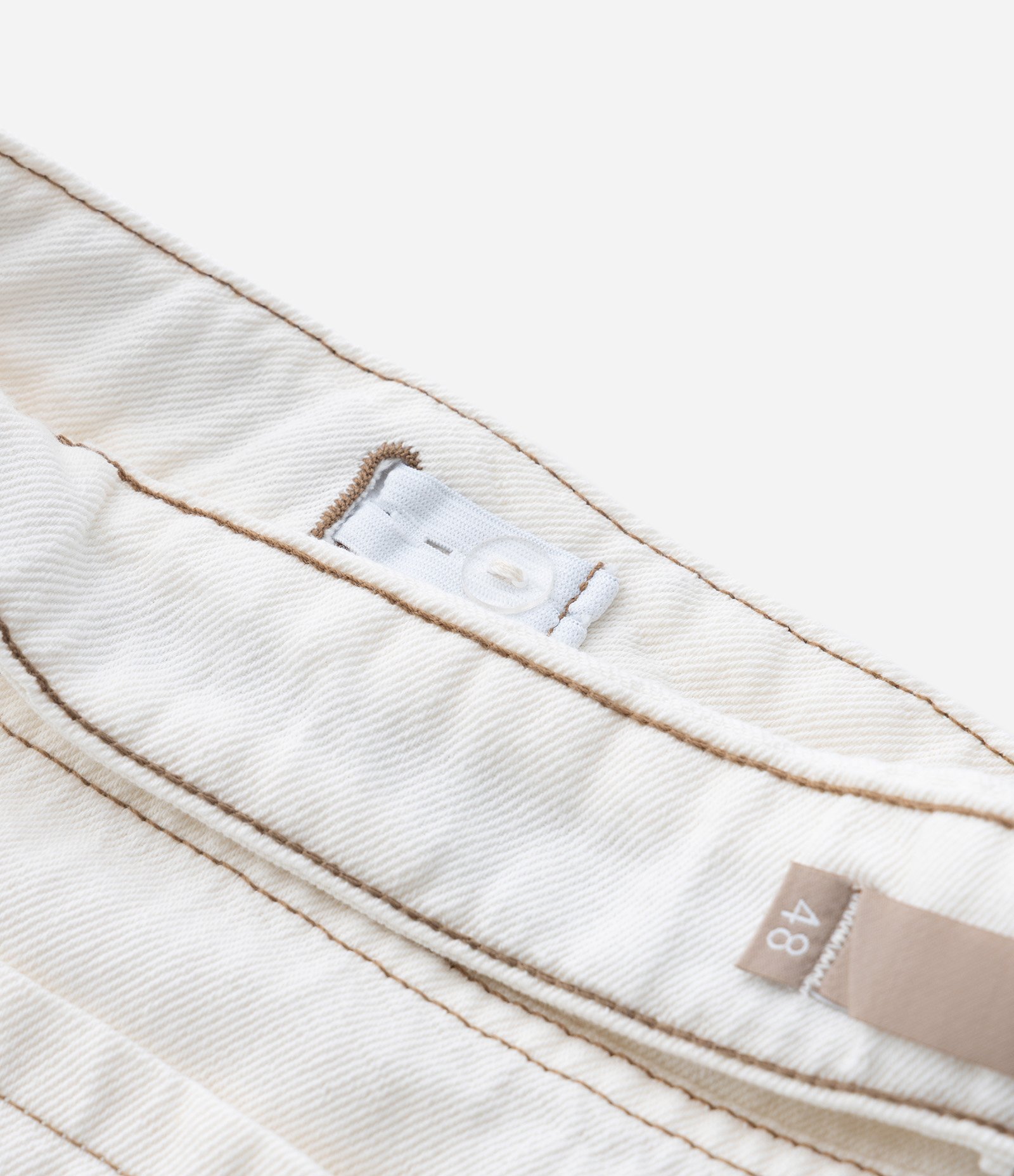 Calça Jeans Wide Cru Curve & Plus Size Branco 3