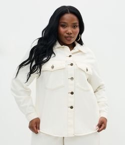 Jaqueta Jeans Overshirt Lisa Curve & Plus Size