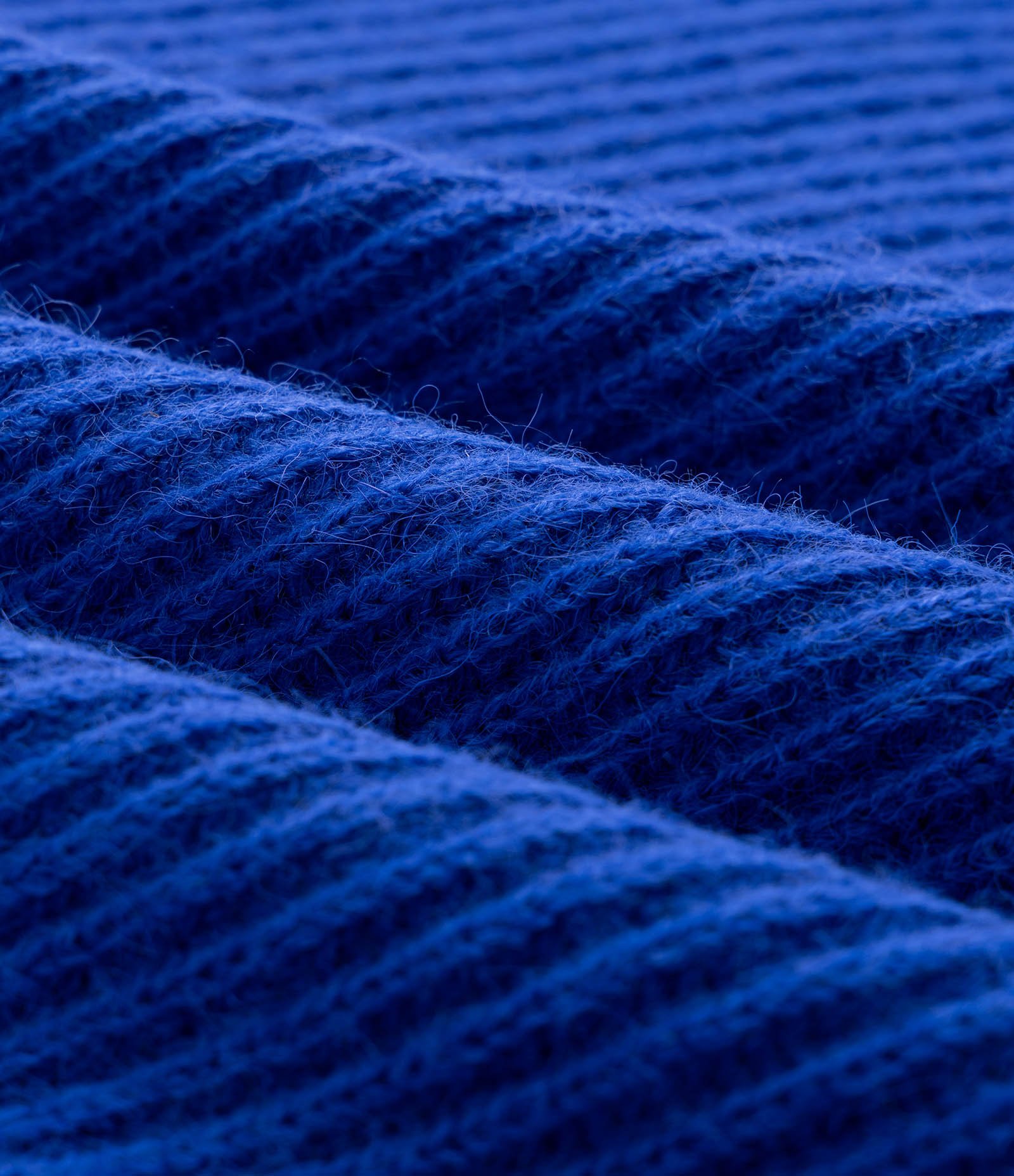 Suéter Regular em Tricô Texturizado com Gola Redonda Azul 5