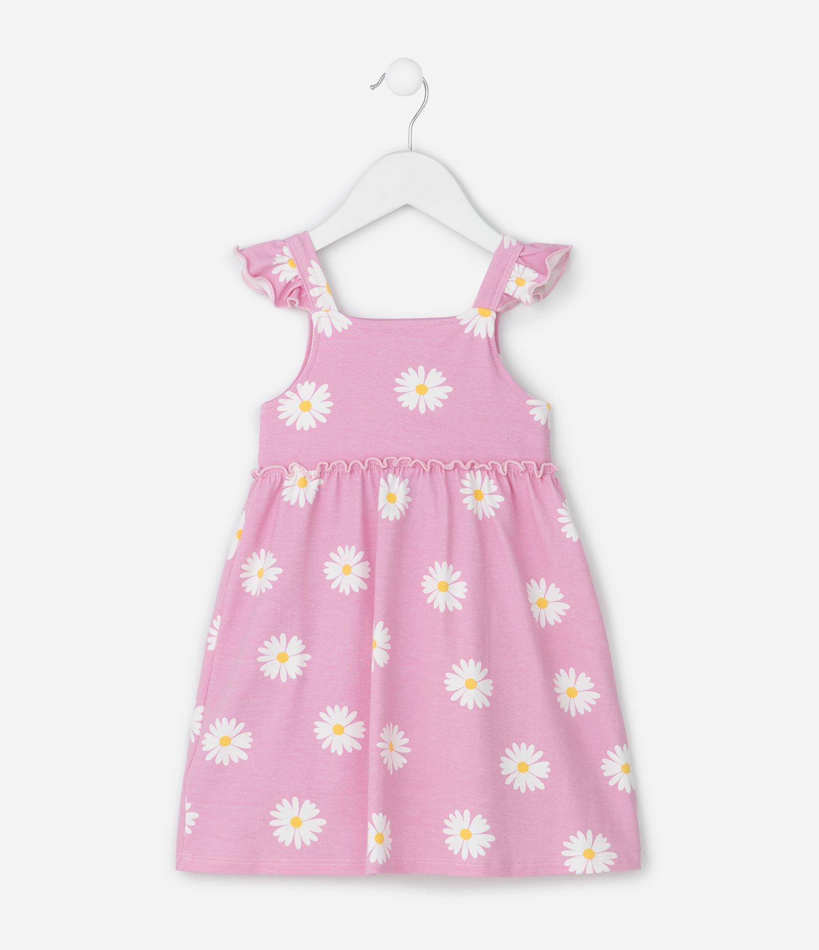 Vestido Infantil Bluey em Meia Malha - Tam 1 a 14 Anos Rosa 3