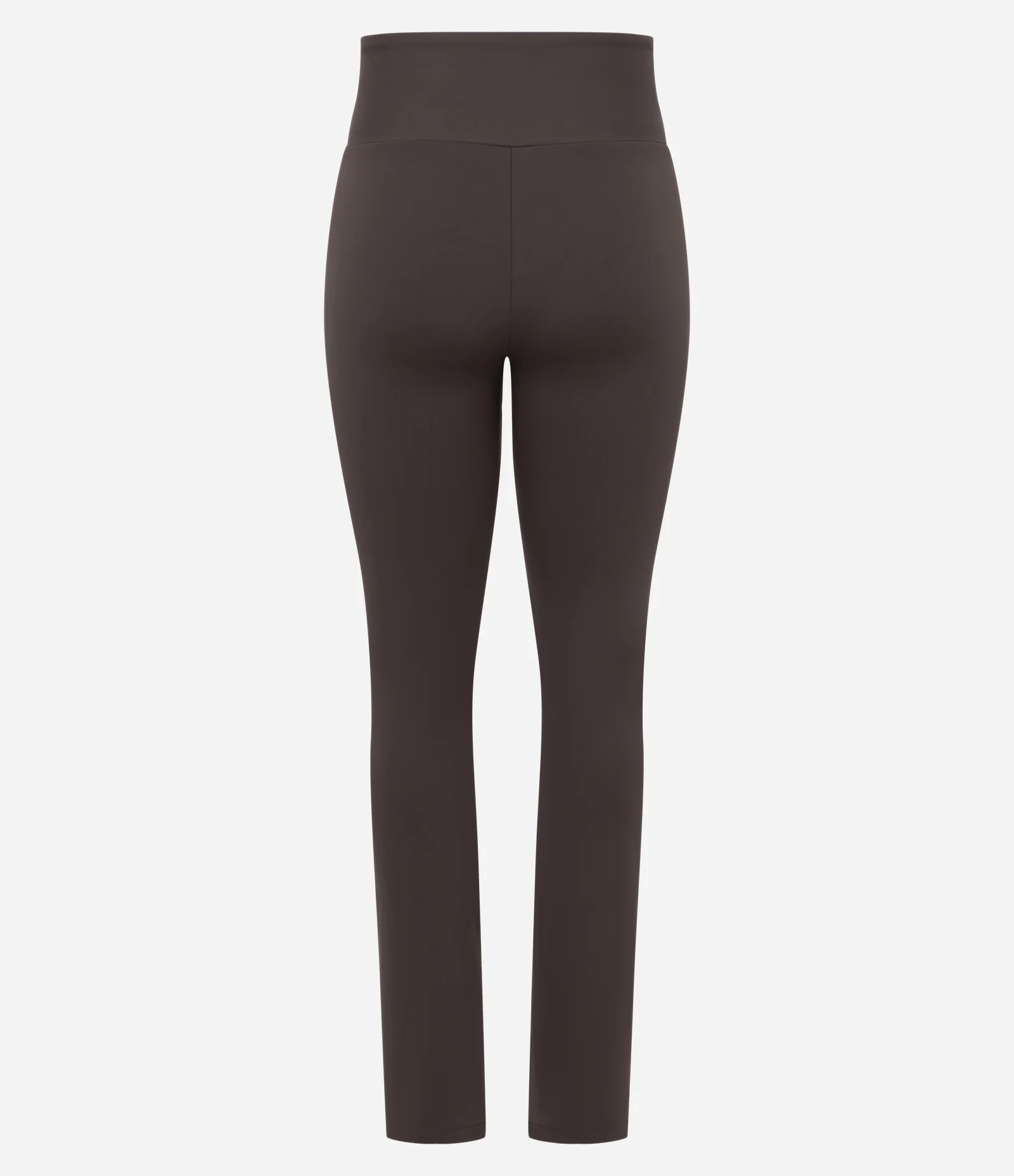 Calça Reta Esportiva em Microfibra Marrom 2