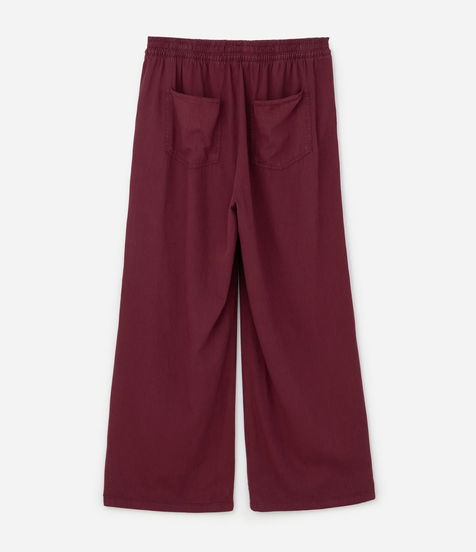 Calça Pantalona em Sarja Leve Curve & Plus Size Vermelho 5