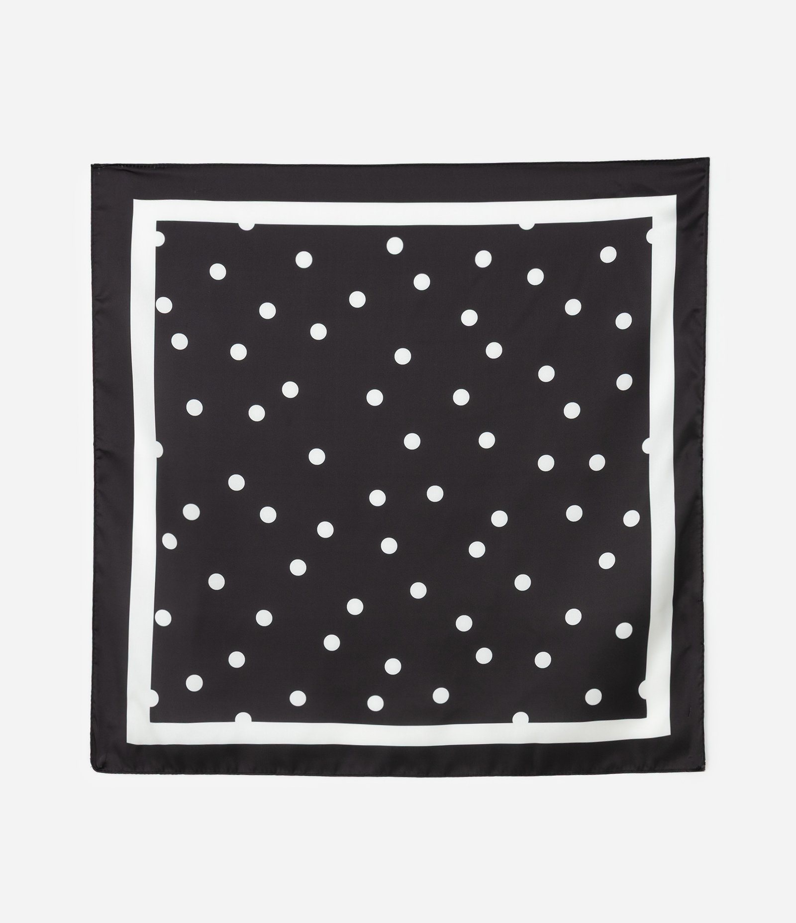 Lenço Acetinado Presenteável com Estampa Poá Preto 4