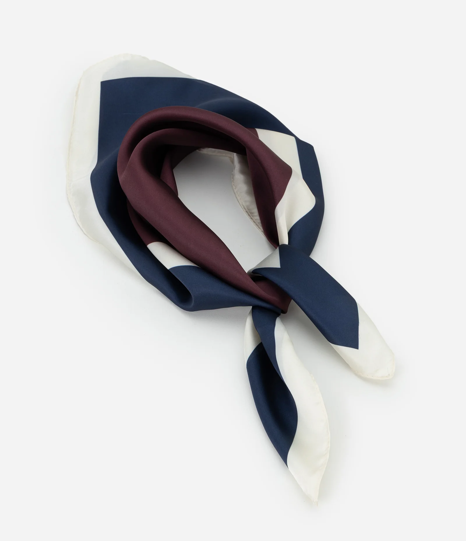 Lenço Acetinado Presenteável com Estampa Geométrica Multicores 1