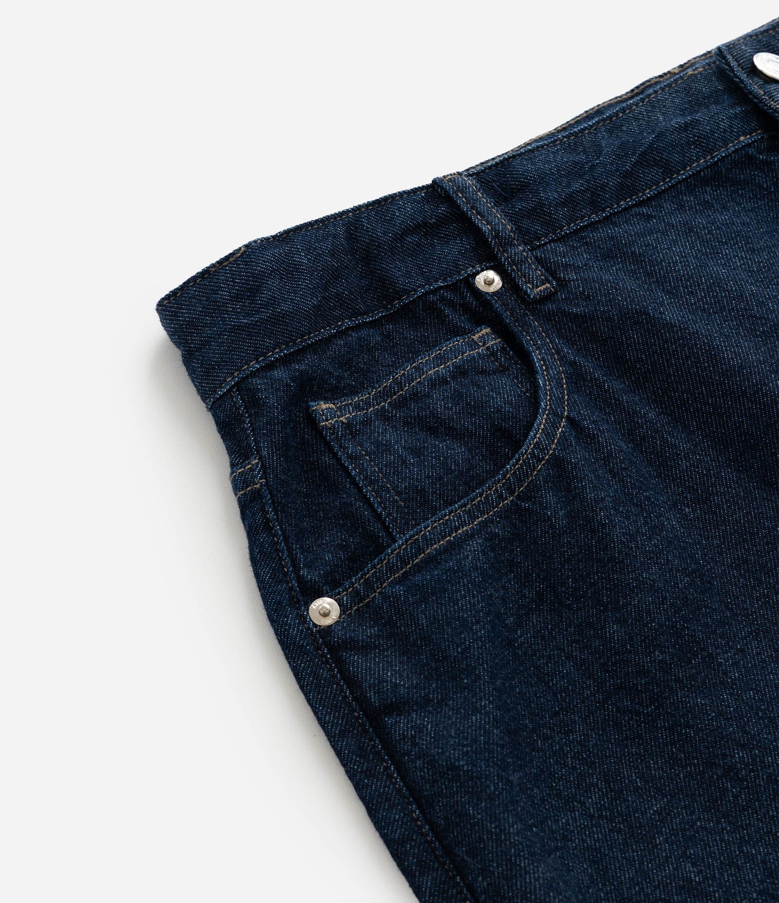 Saia Curta em Jeans Curve & Plus Size Azul 5