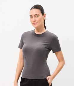 Blusa Básica Justinha em Ribana de Algodão