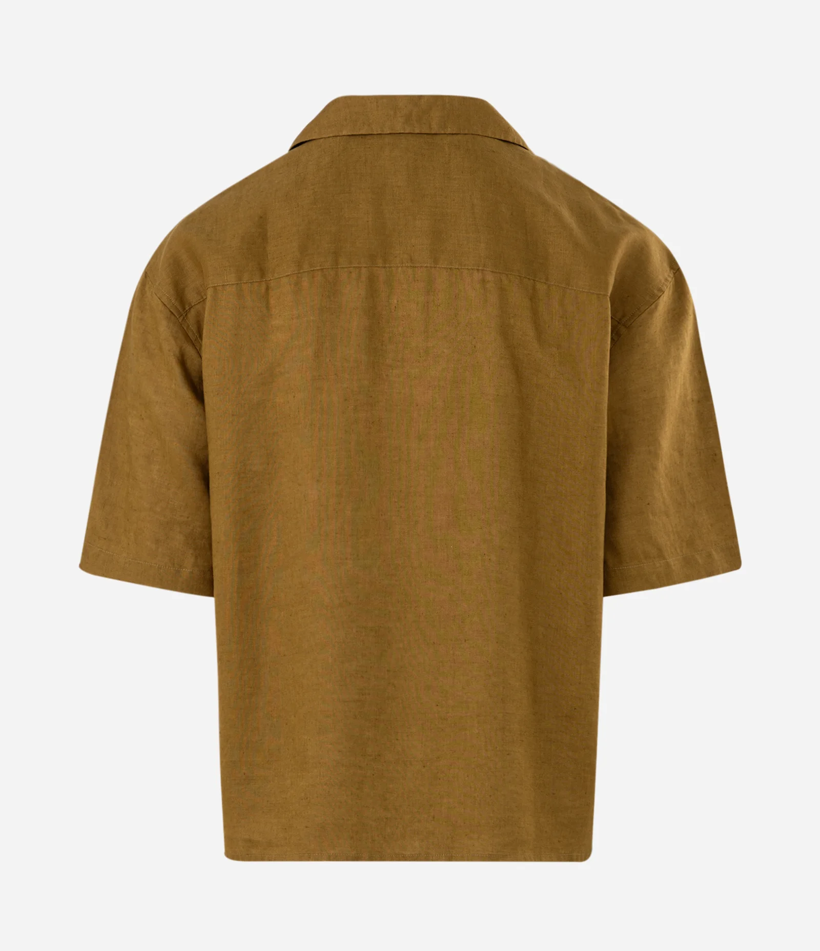 Camisa em Linho com Manga Curta Verde 6