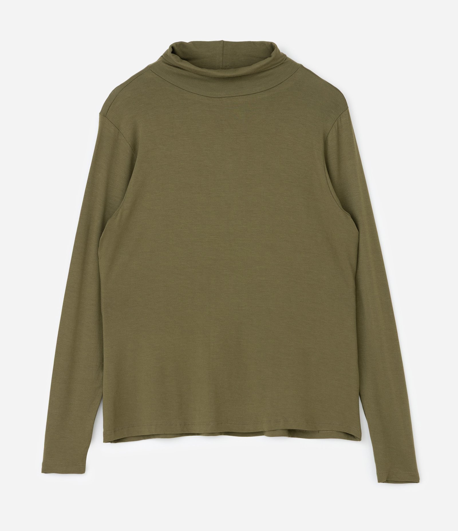 Blusa Gola Alta em Viscolycra Curve & Plus Size Verde 1