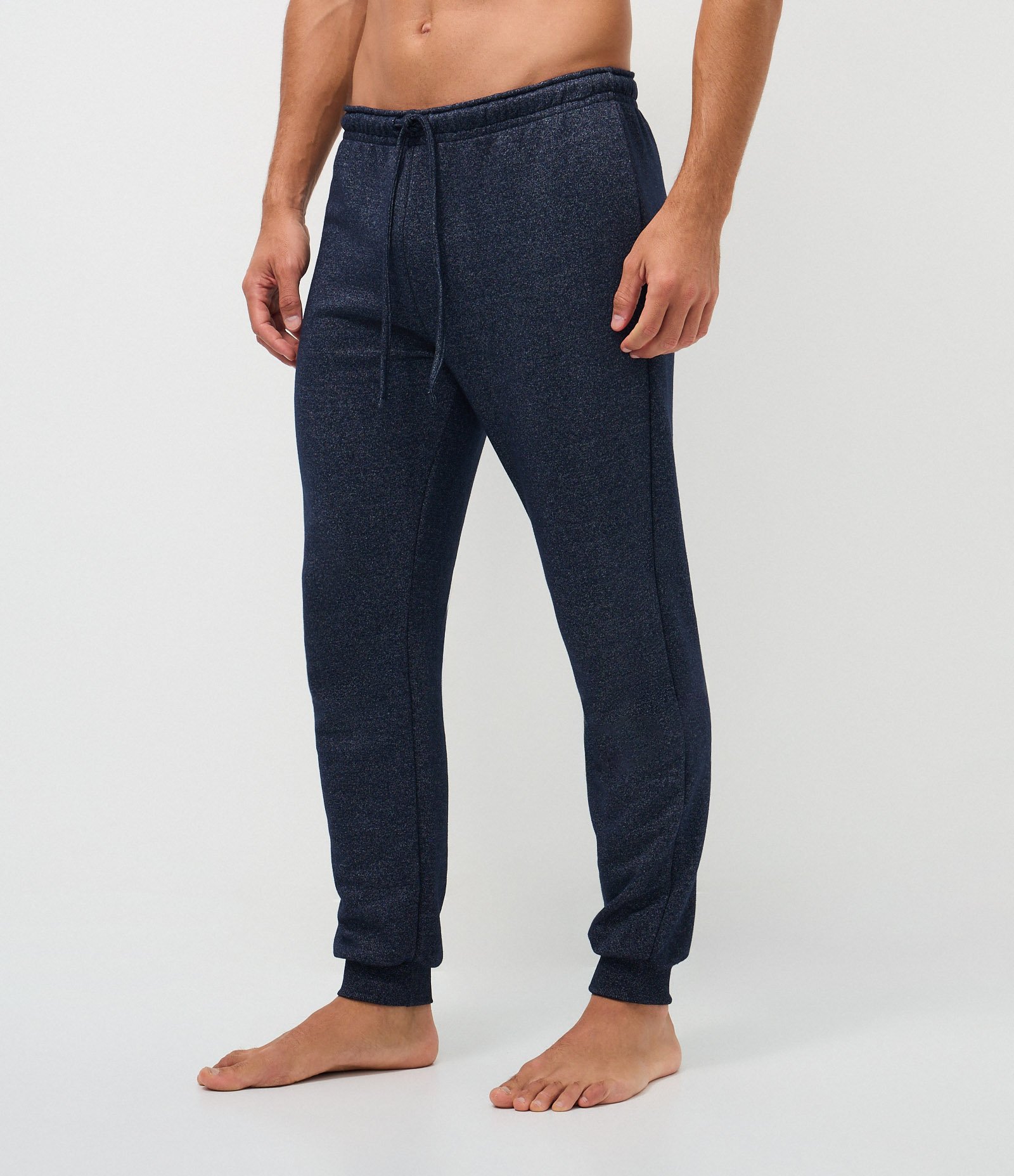 Calça Jogger de Pijama em Moletom Liso Azul 2