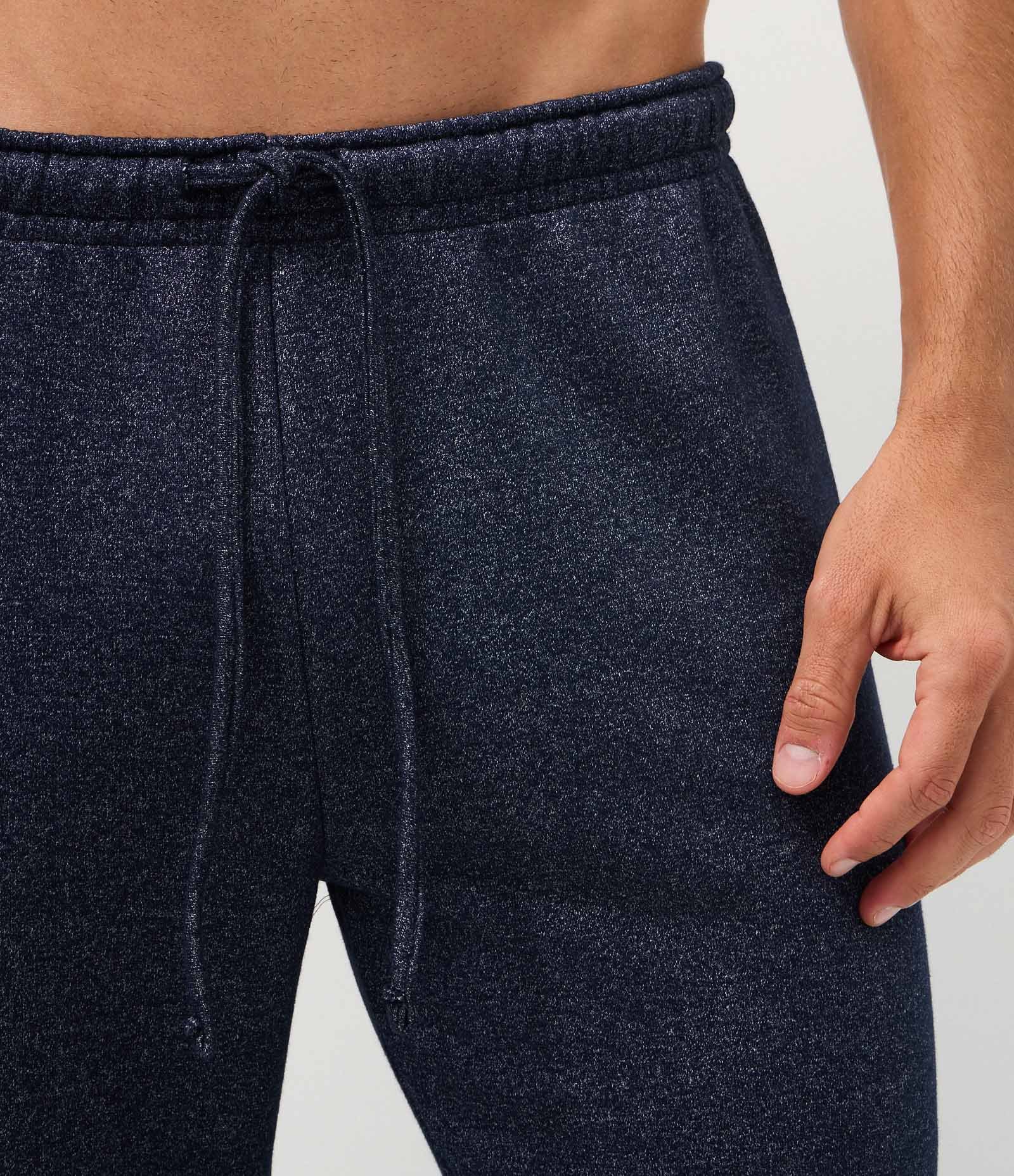 Calça Jogger de Pijama em Moletom Liso Azul 3