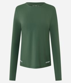 Camiseta Esportiva com Refletivo e Furadinha