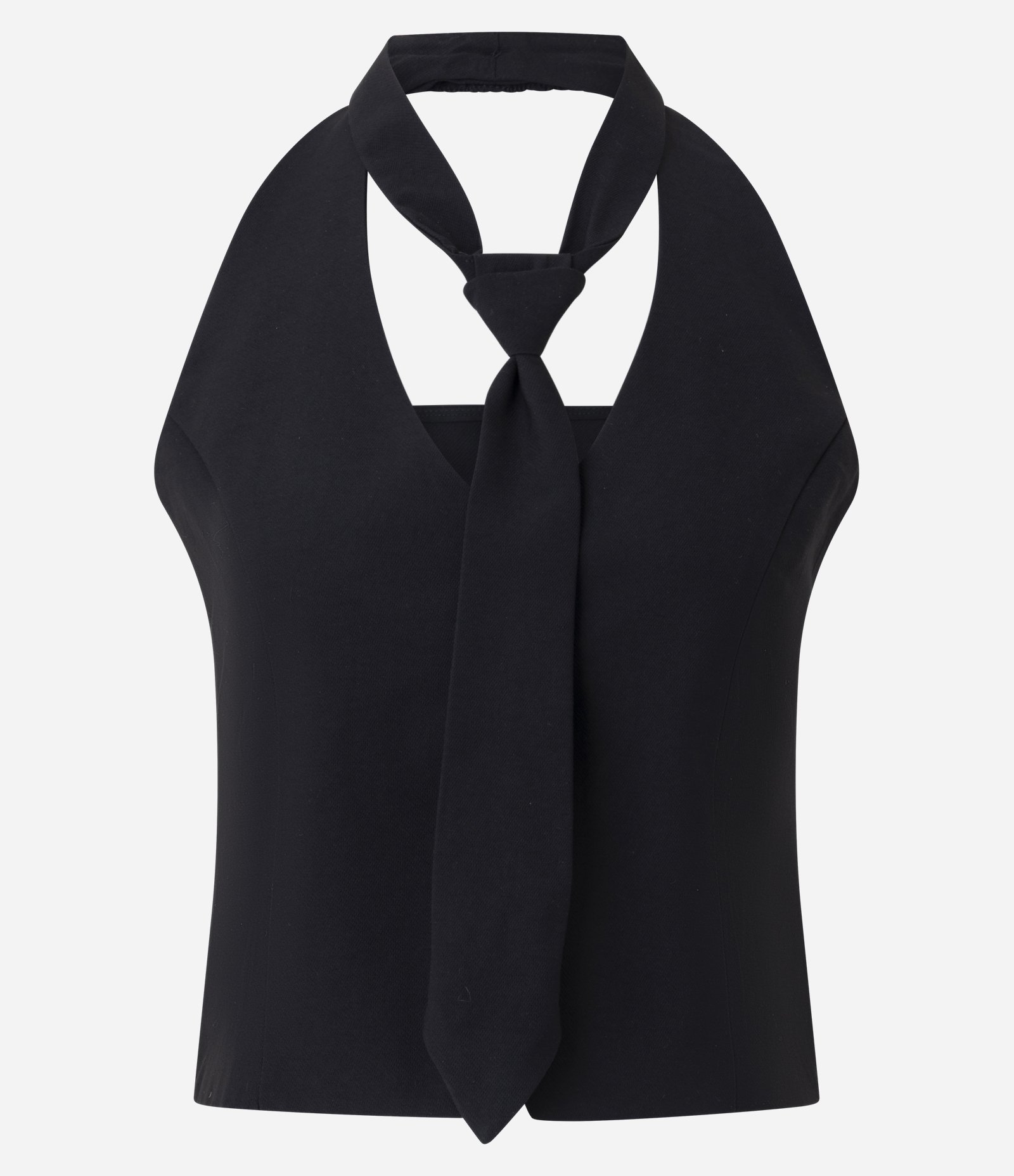 Colete Alfaiatado com Gravata Integrada Preto 1