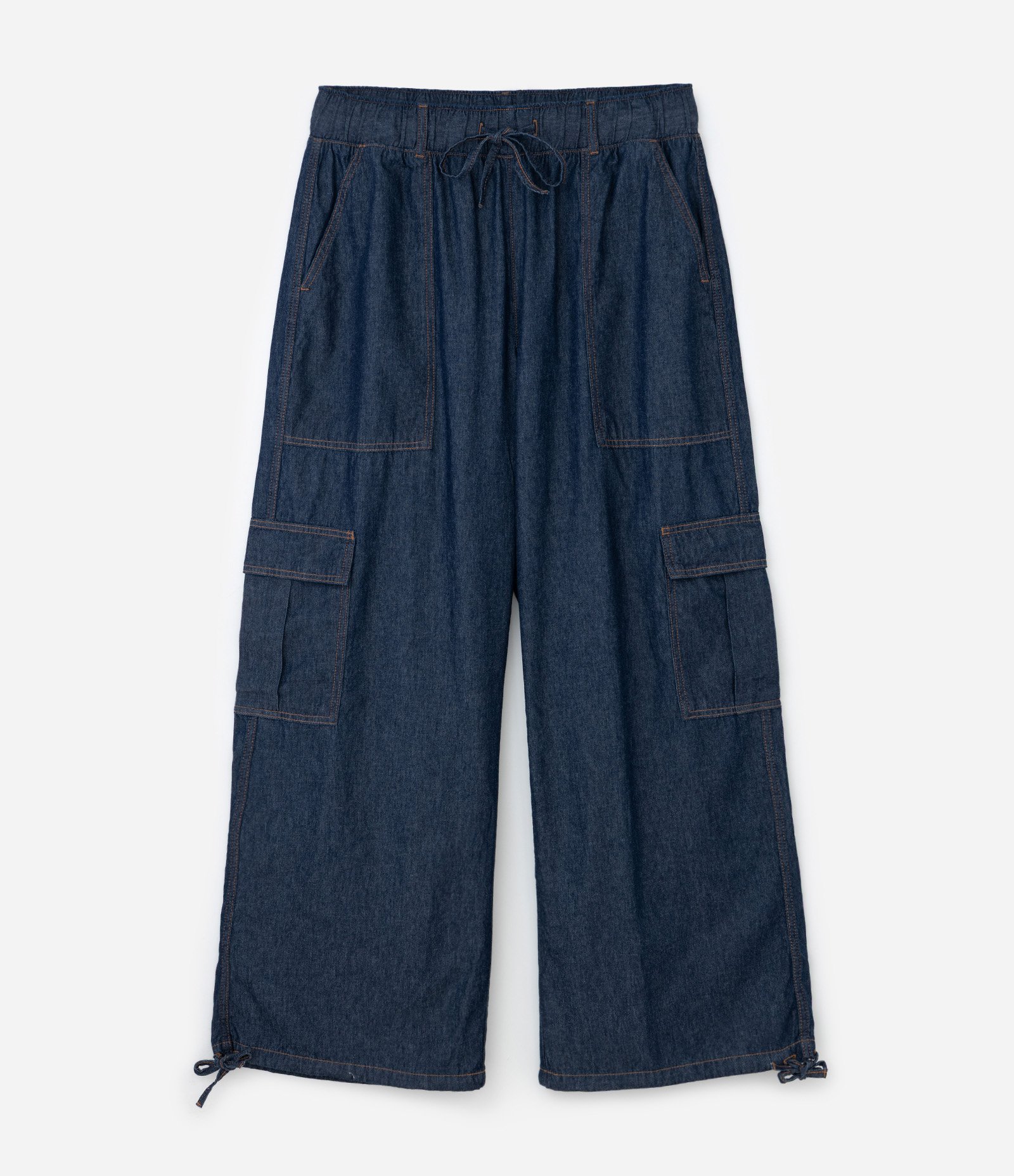 Calça Jeans Aladim com Bolso Cargo Curve & Plus Size Azul 1