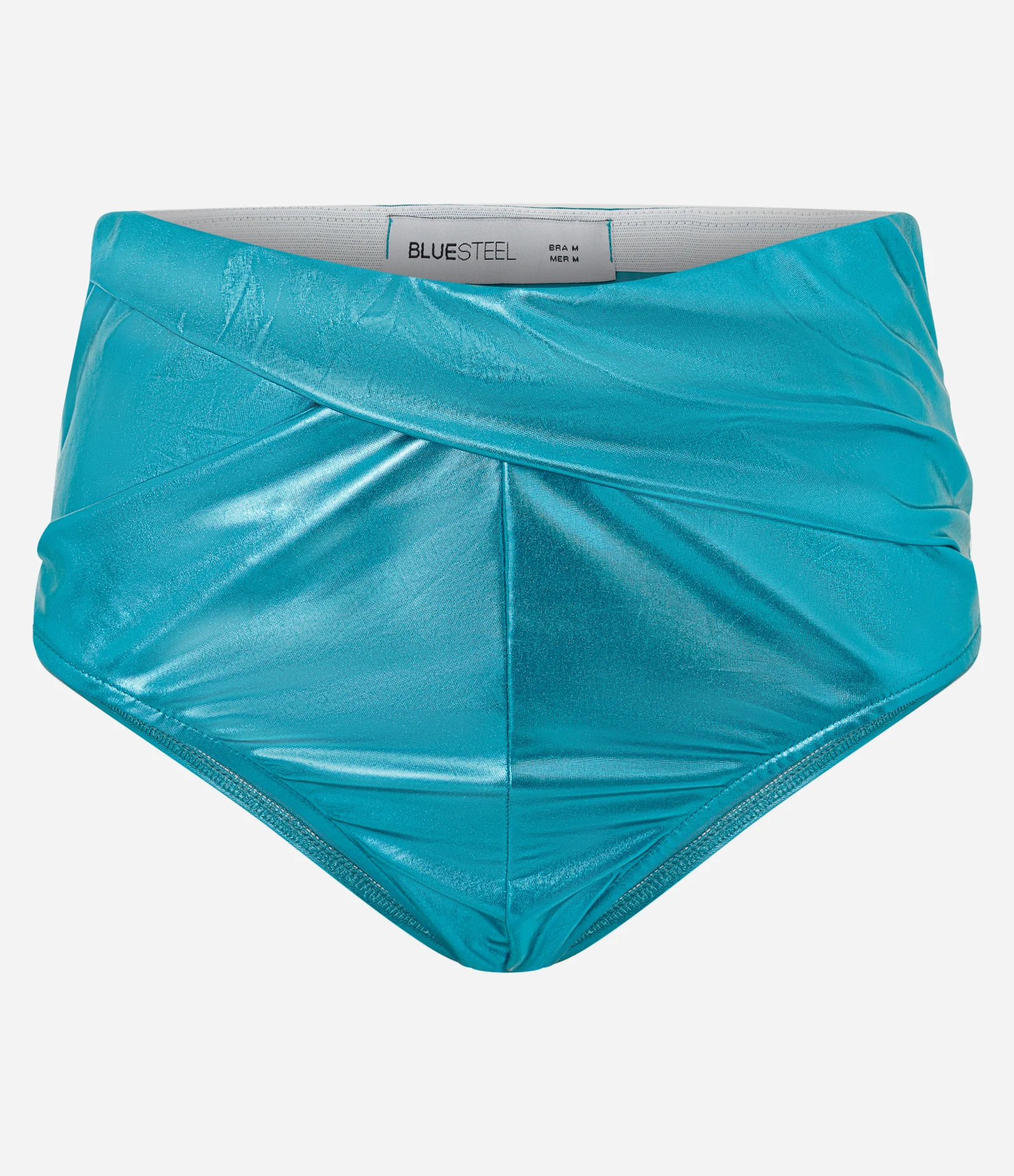 Short Hotpant com Transpasse Frontal Azul 2