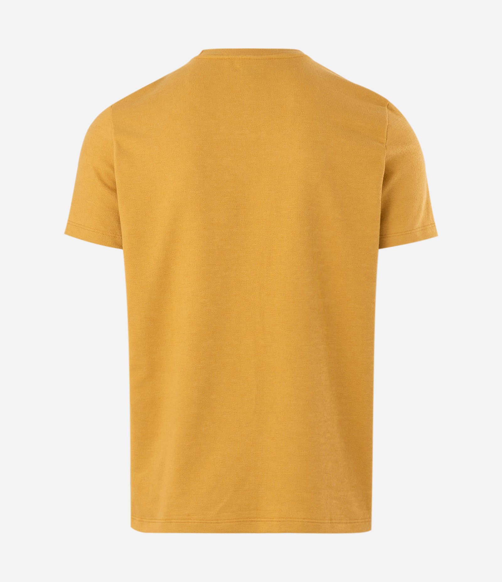 Camiseta Manga Curta com Folhagem Bordada Amarelo 5