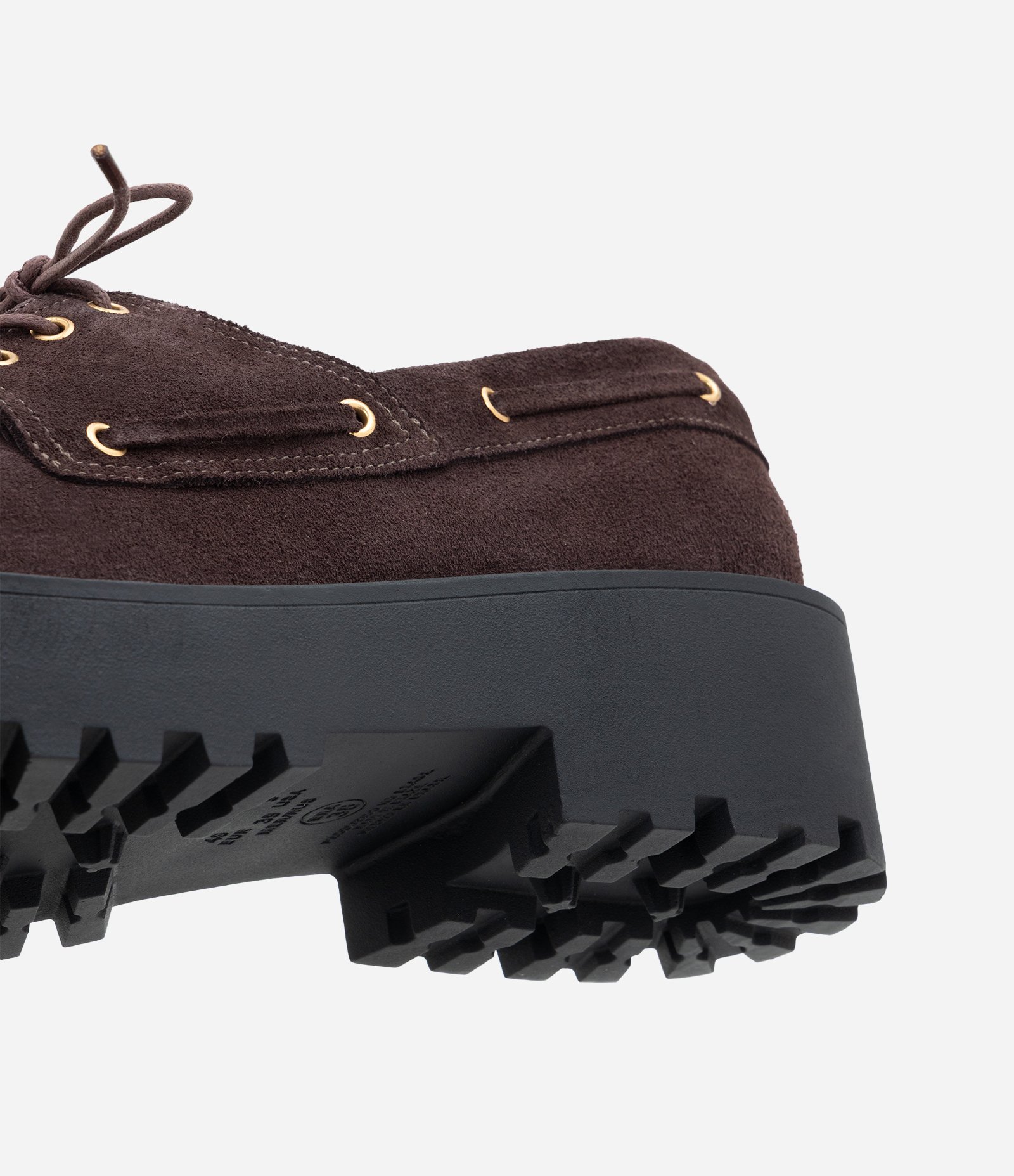 Mocassim em Couro com Sola Flatform Marrom Escuro 3