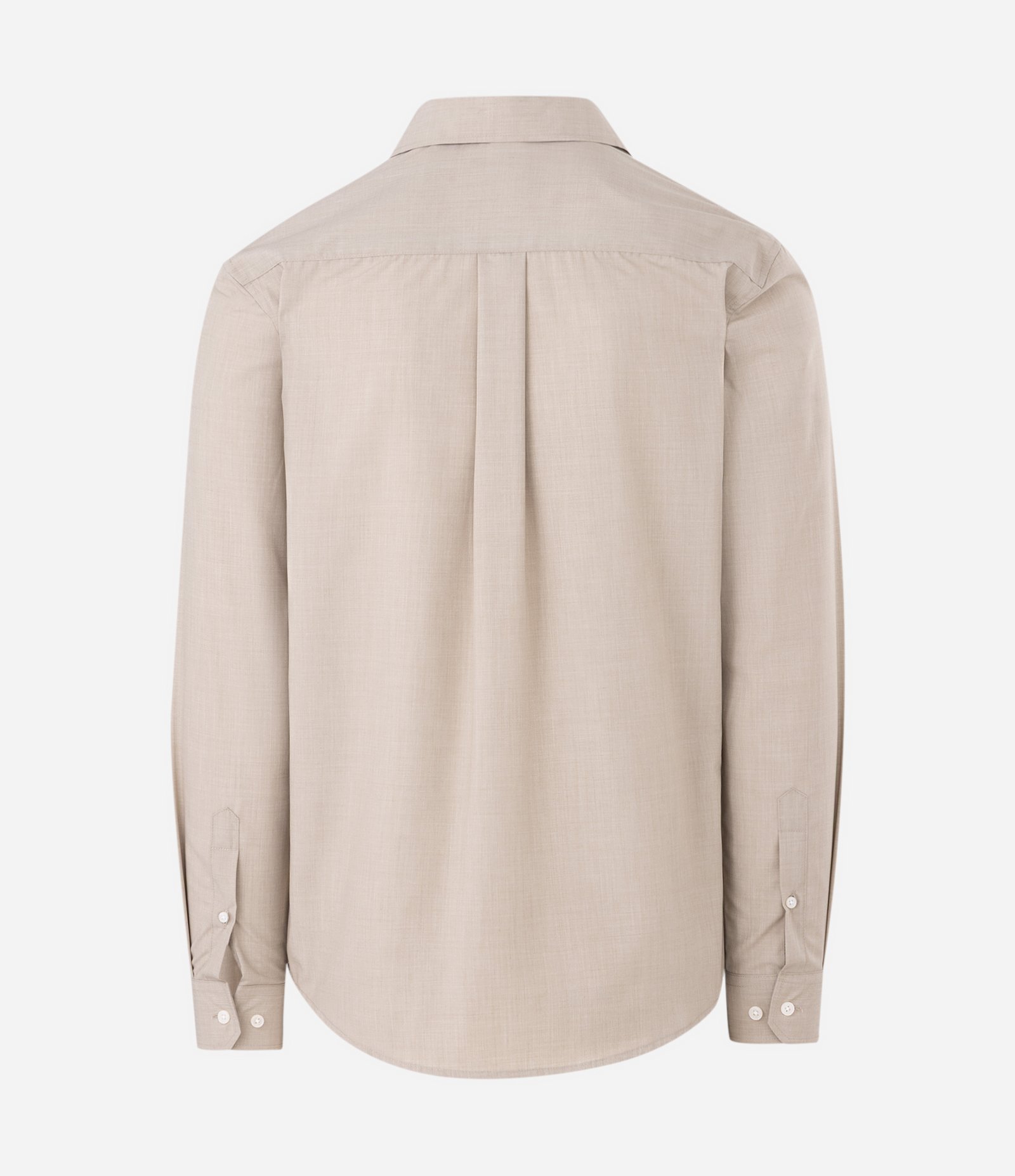 Camisa Regular Performance em Fil a Fil Bege 5