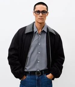 Camisa Masculina Manga Longa Fil a Fil Regular
