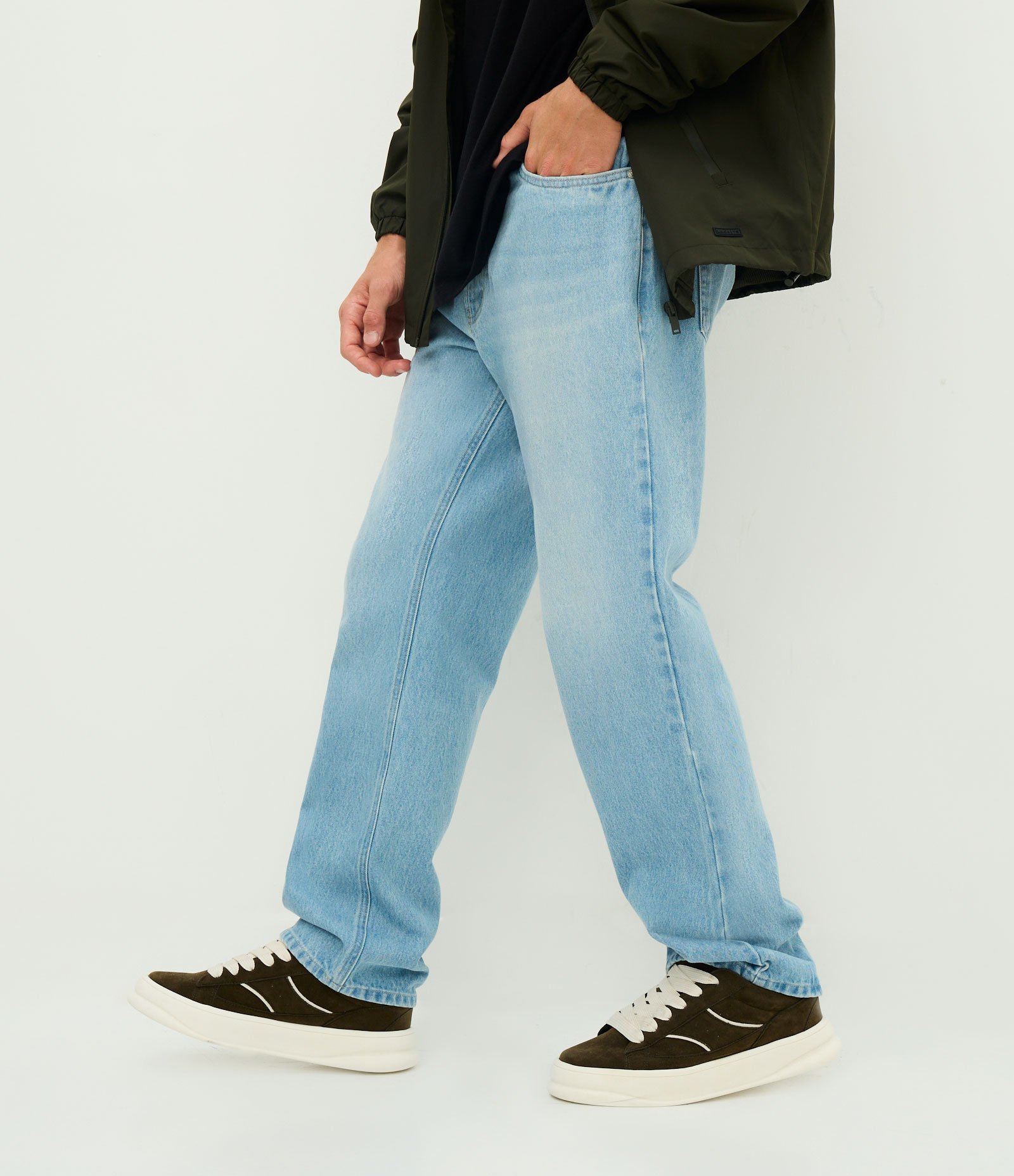 Calça em Jeans Reta Vintage Azul 2