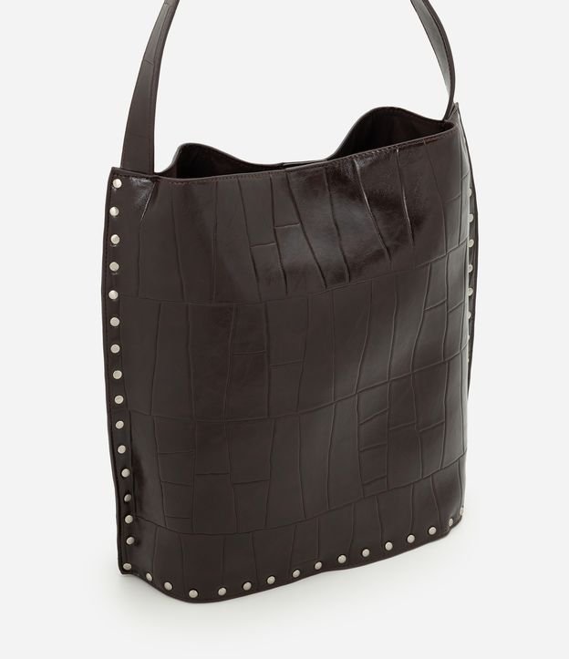 Bolsa Shoulder Texturizada com Metais