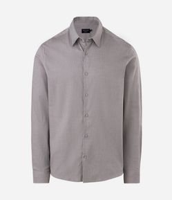 Camisa Regular Tecnológica em Sarja Elástica
