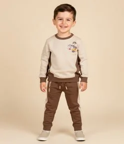Conjunto Infantil Moletom com Estampa Patrulha Canina e Recortes – Tam 2 a 6 Anos