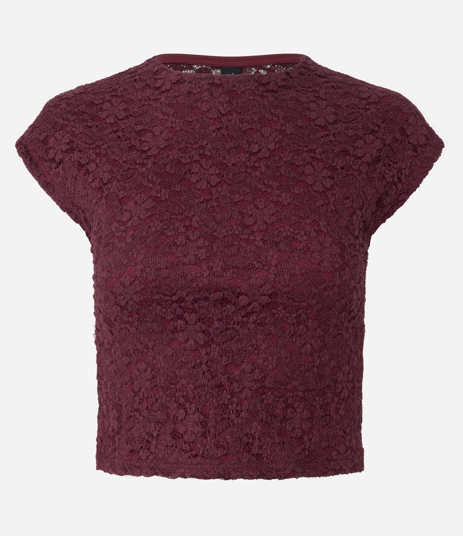 Blusa em Renda com Textura Vazada nas Costas Vermelho 5