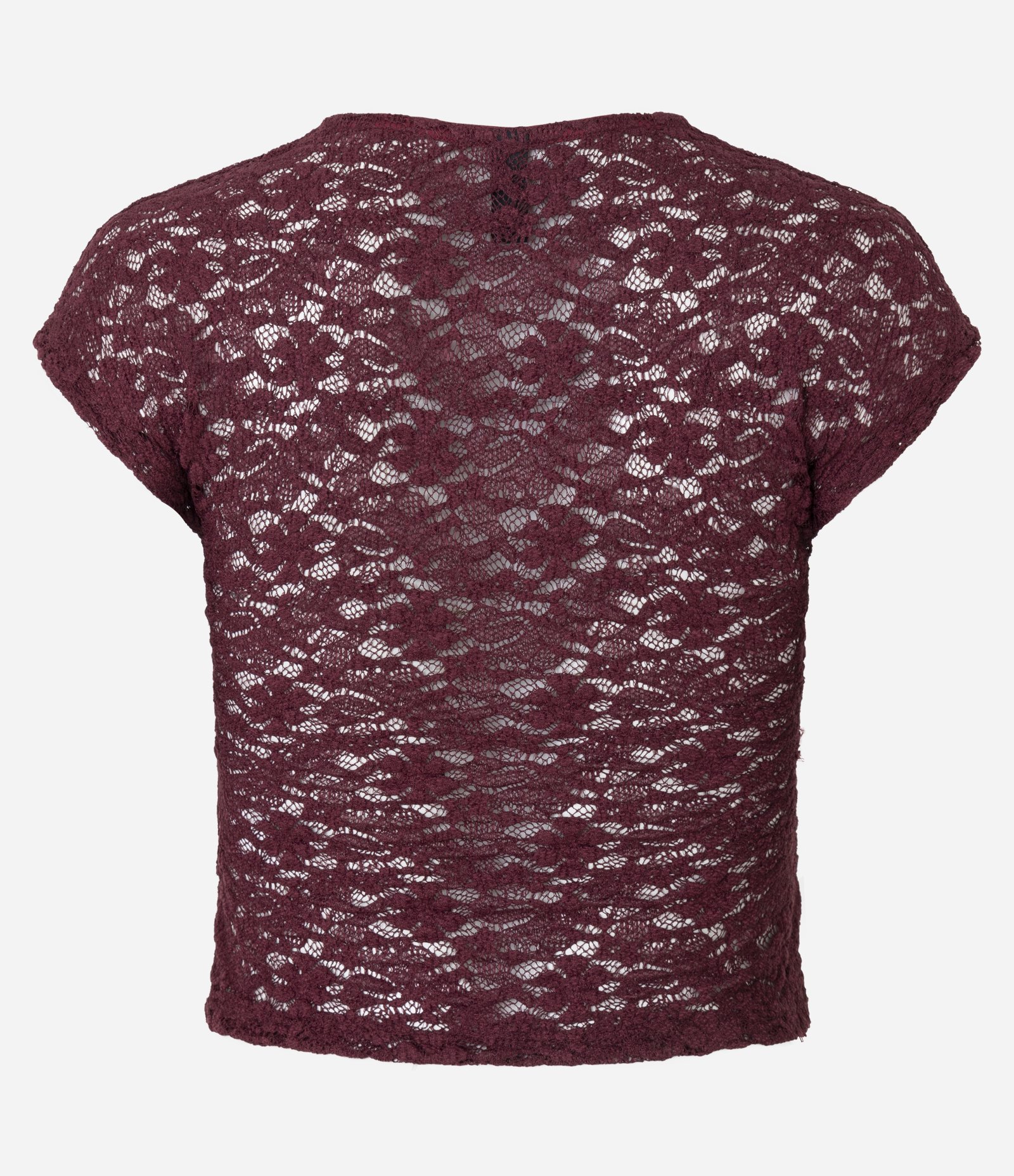 Blusa em Renda com Textura Vazada nas Costas Vermelho 7