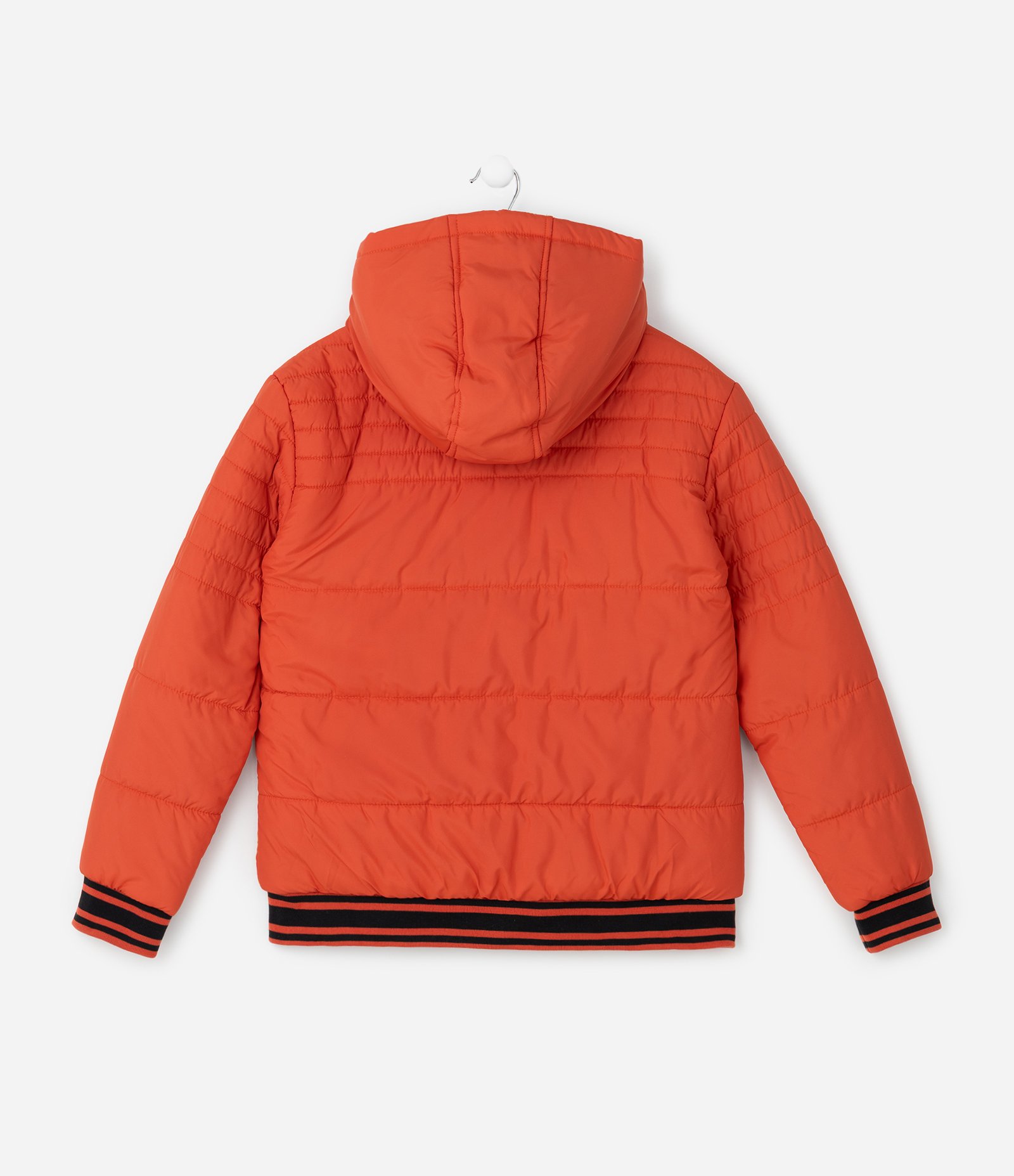 Jaqueta Infantil Puffer com Patch Emborrachado – Tam 5 a 14 Anos Laranja 2