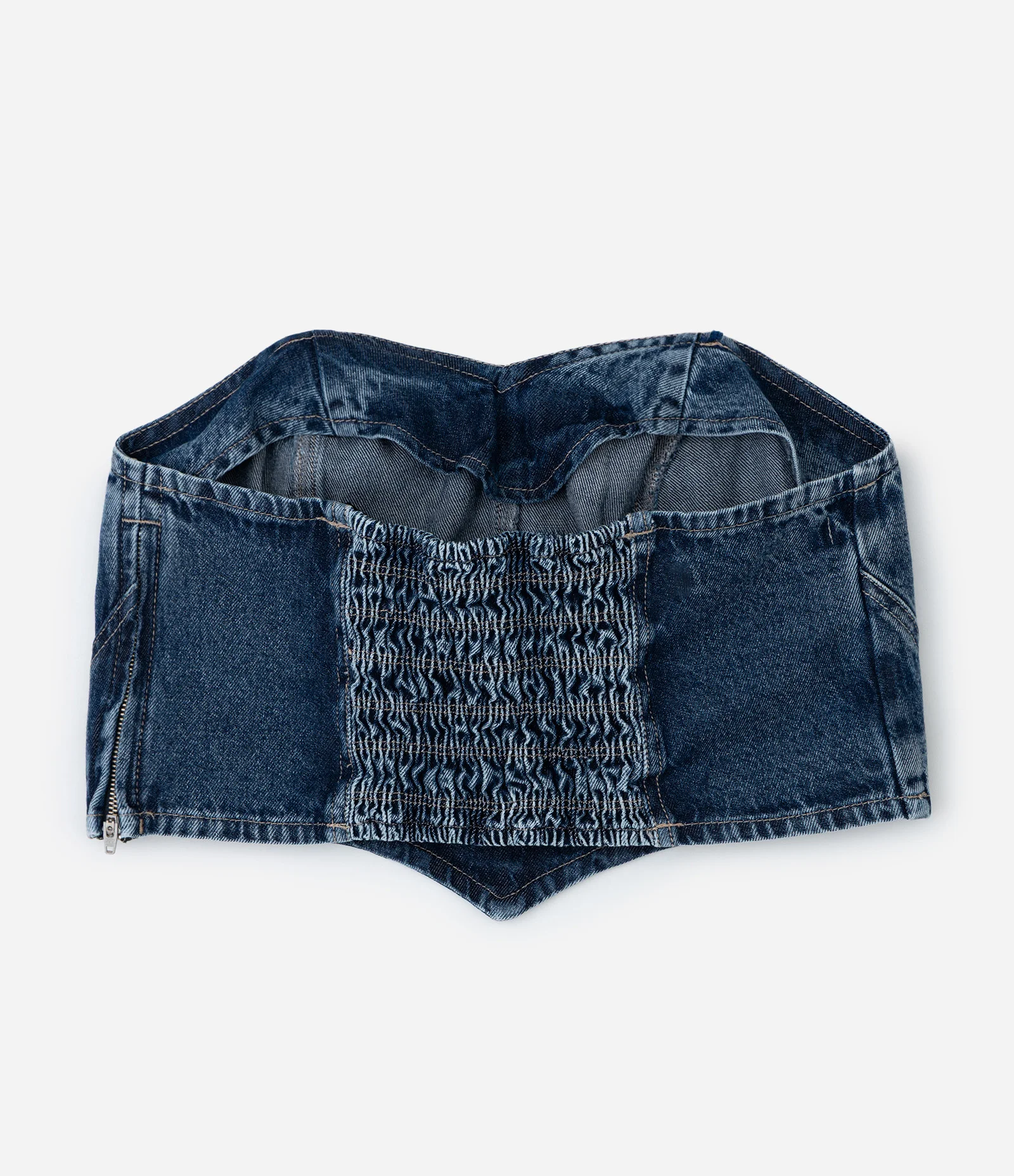 Top Jeans Tomara que Caia com Brilhos Curve & Plus Size Azul 2