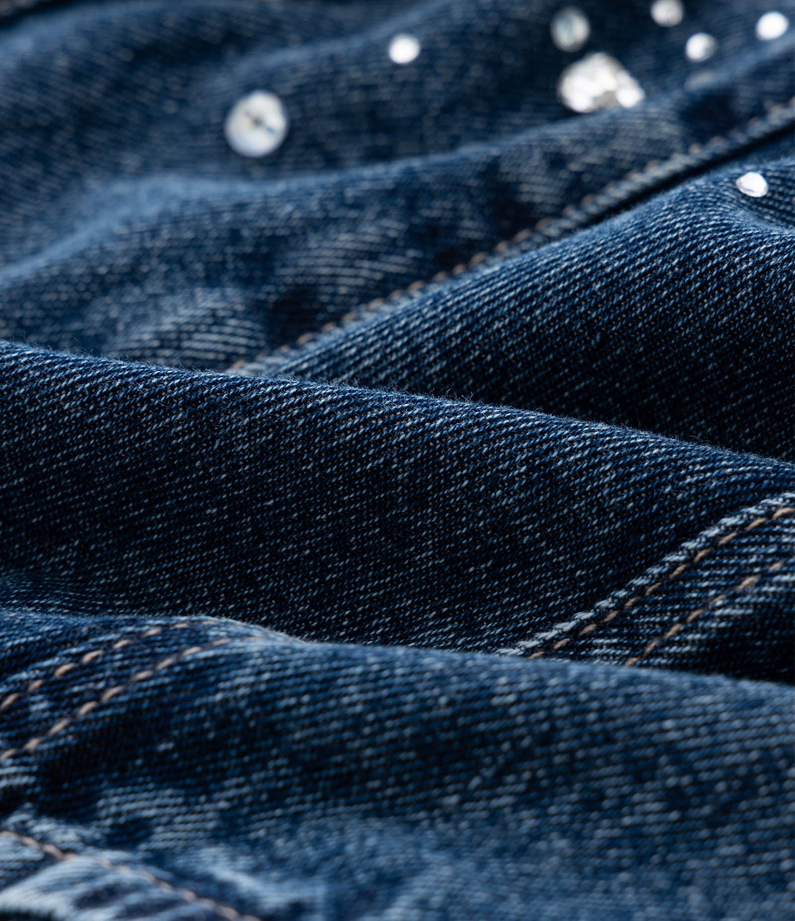 Top Jeans Tomara que Caia com Brilhos Curve & Plus Size Azul 3