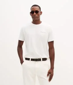 Camiseta em Algodão com Estampa Escadaria Selarón