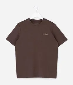 Camiseta Infantil com Tecnologia Dry e Estampa Lettering – Tam 5 a 14 Anos