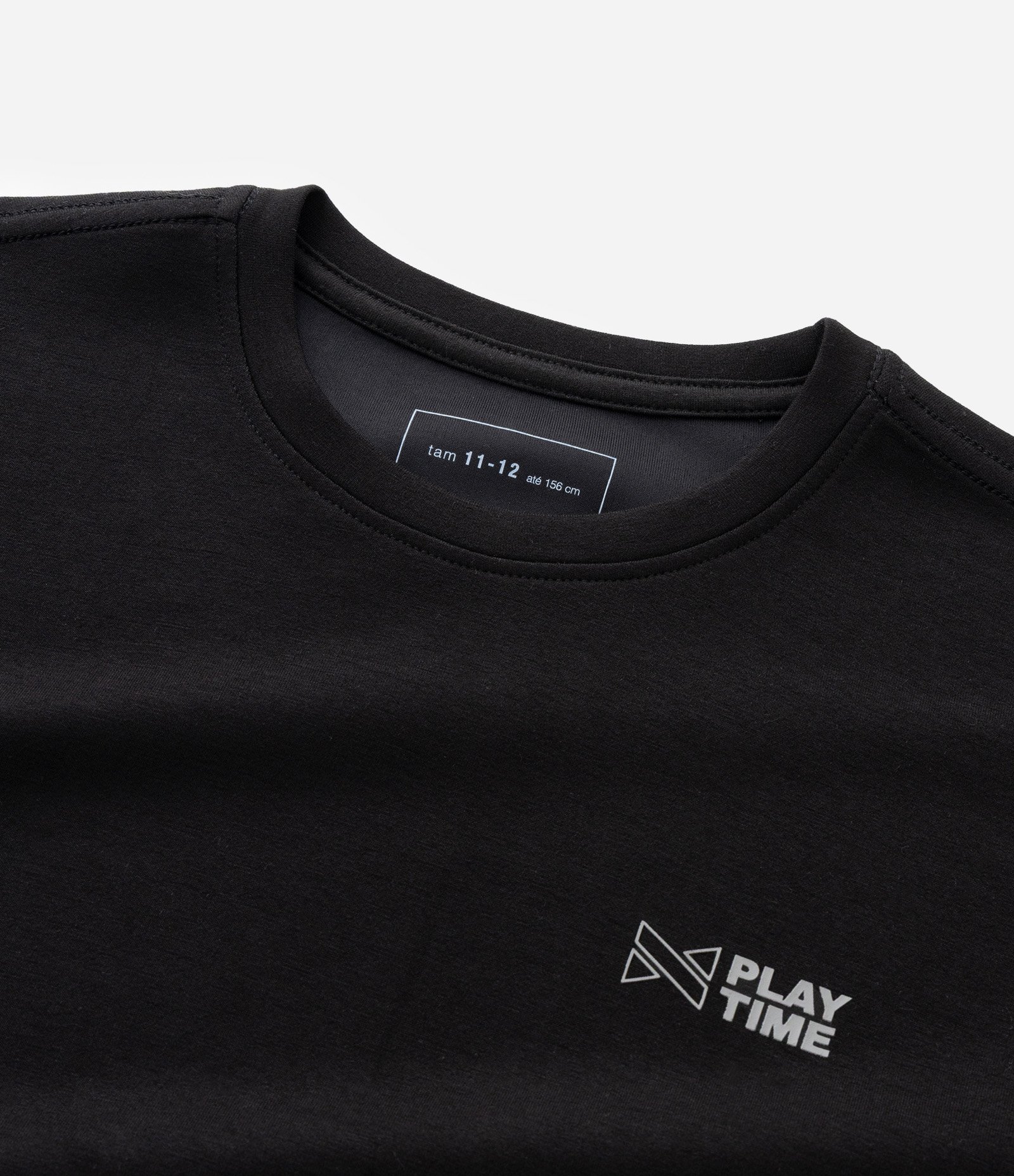 Camiseta Infantil com Tecnologia Dry e Estampa Lettering – Tam 5 a 14 Anos Preto 5