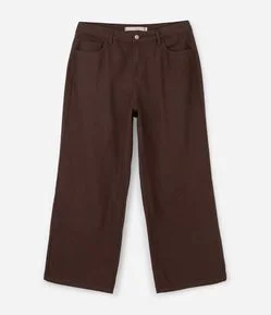 Calça Sarja Wide Leg Lisa Curve & Plus Size
