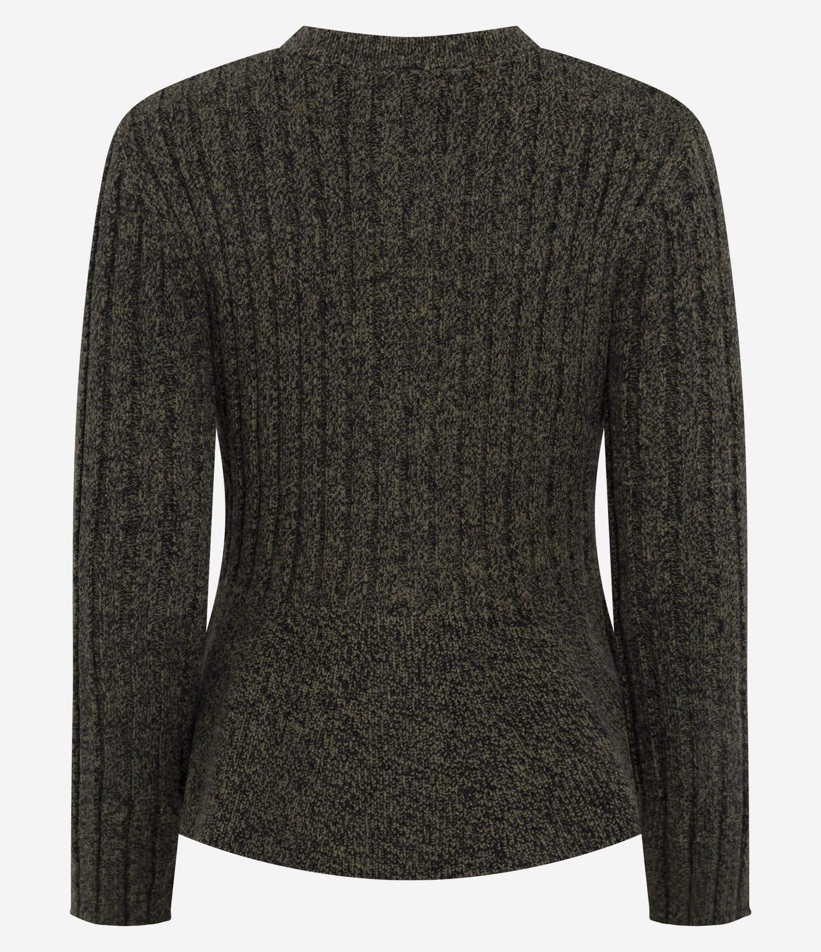 Cardigan Peplum em Tricô com Botões Frontais Verde 3
